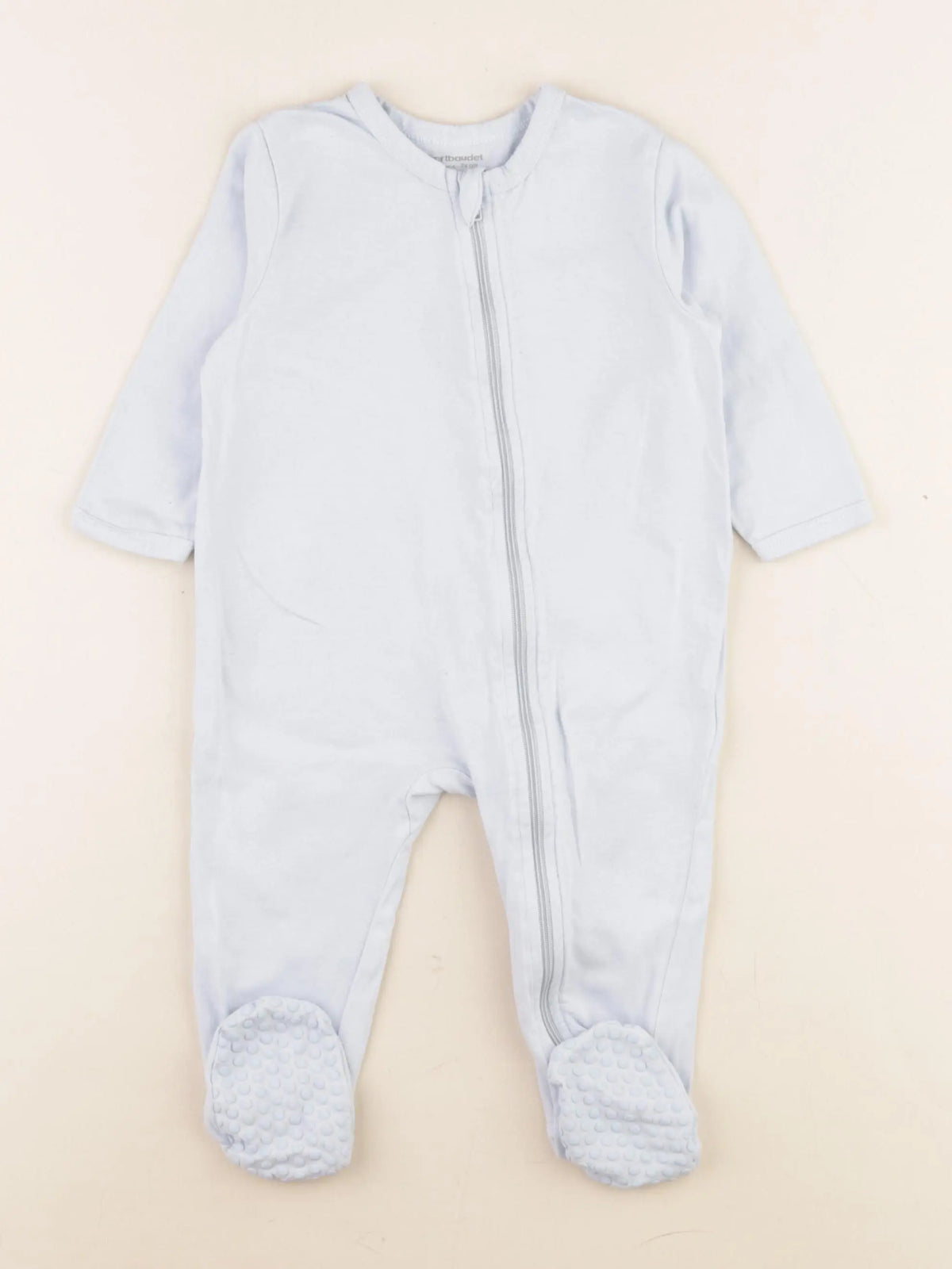Vertbaudet - pyjama coton bleu - 12 mois