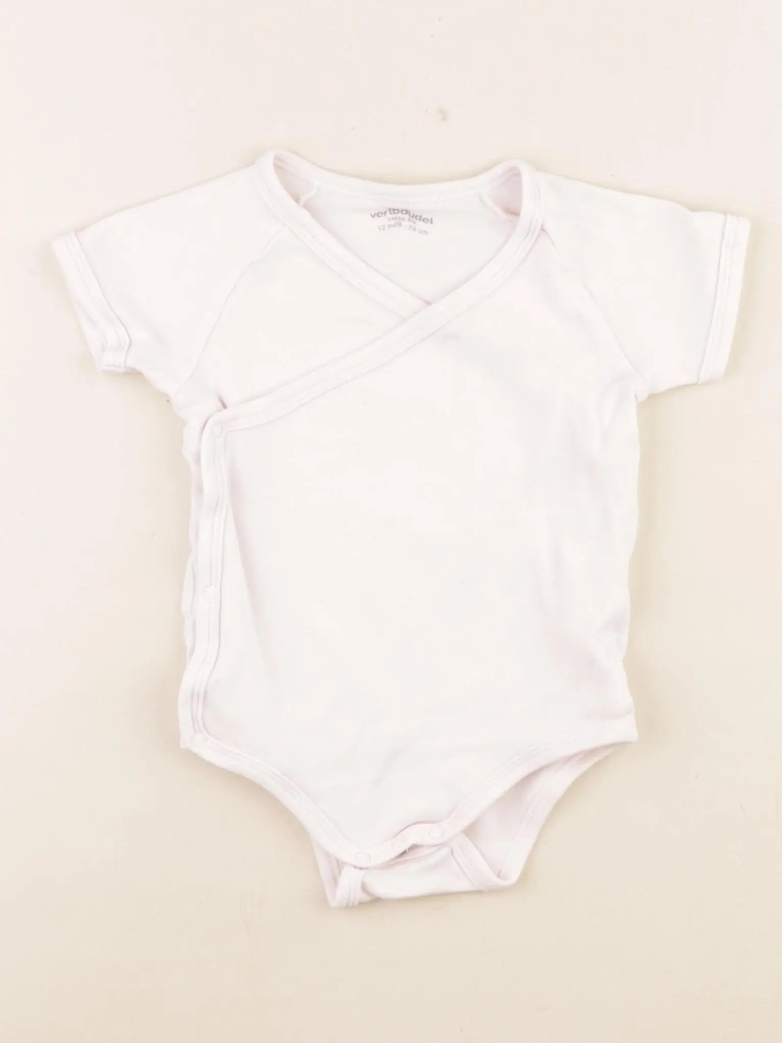 Vertbaudet - body rose - 12 mois