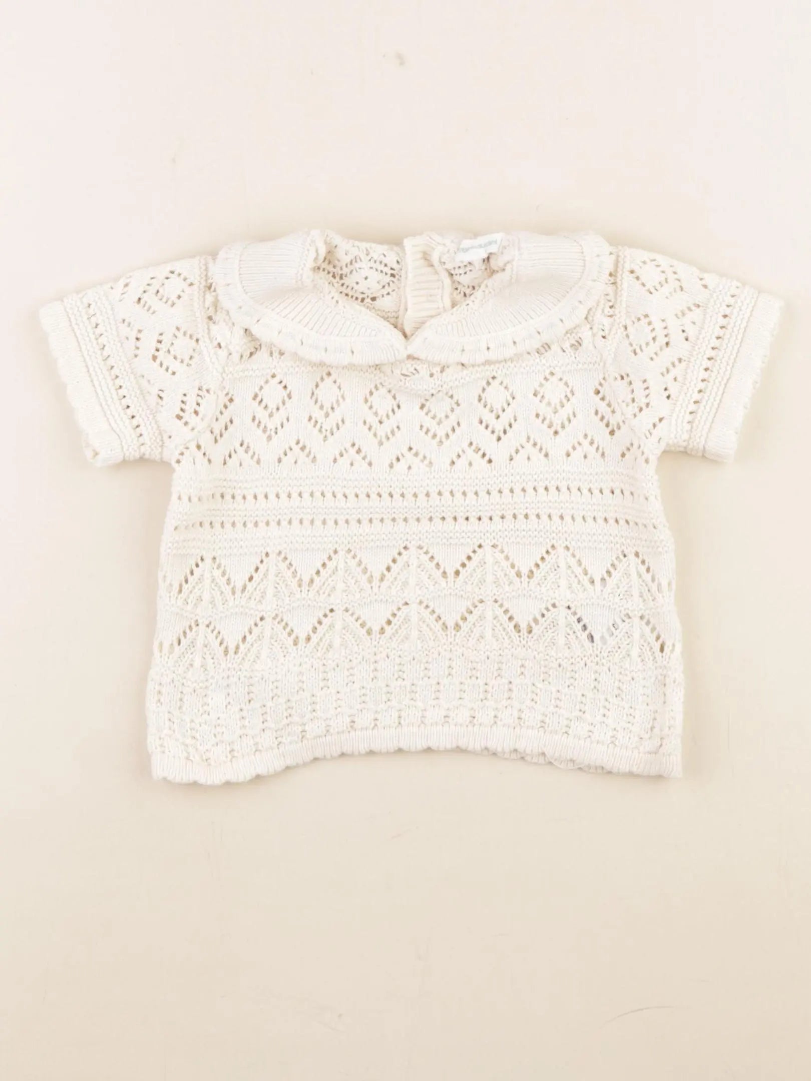Vertbaudet - pull beige - 18 mois