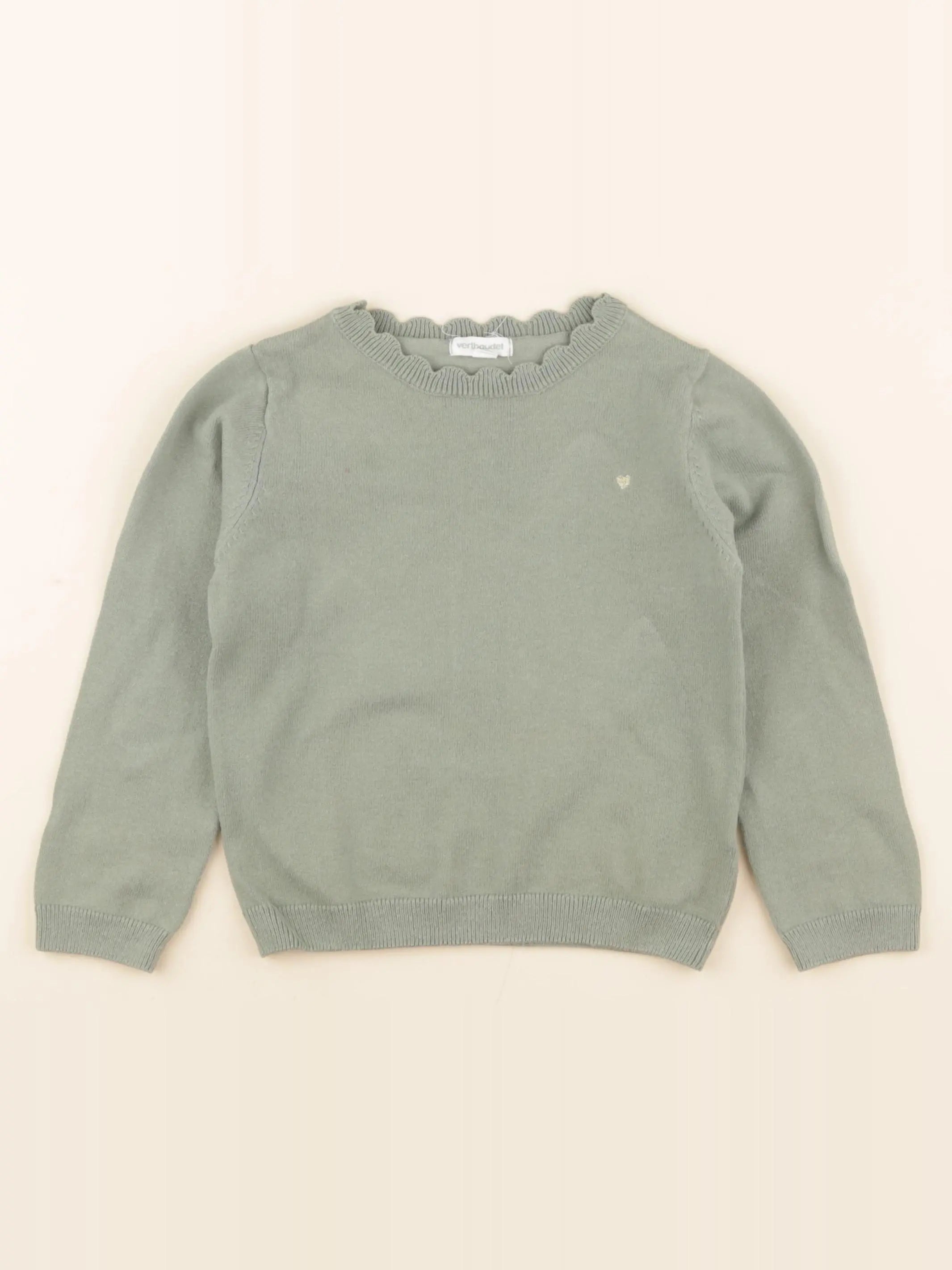 Vertbaudet - pull vert - 4 ans