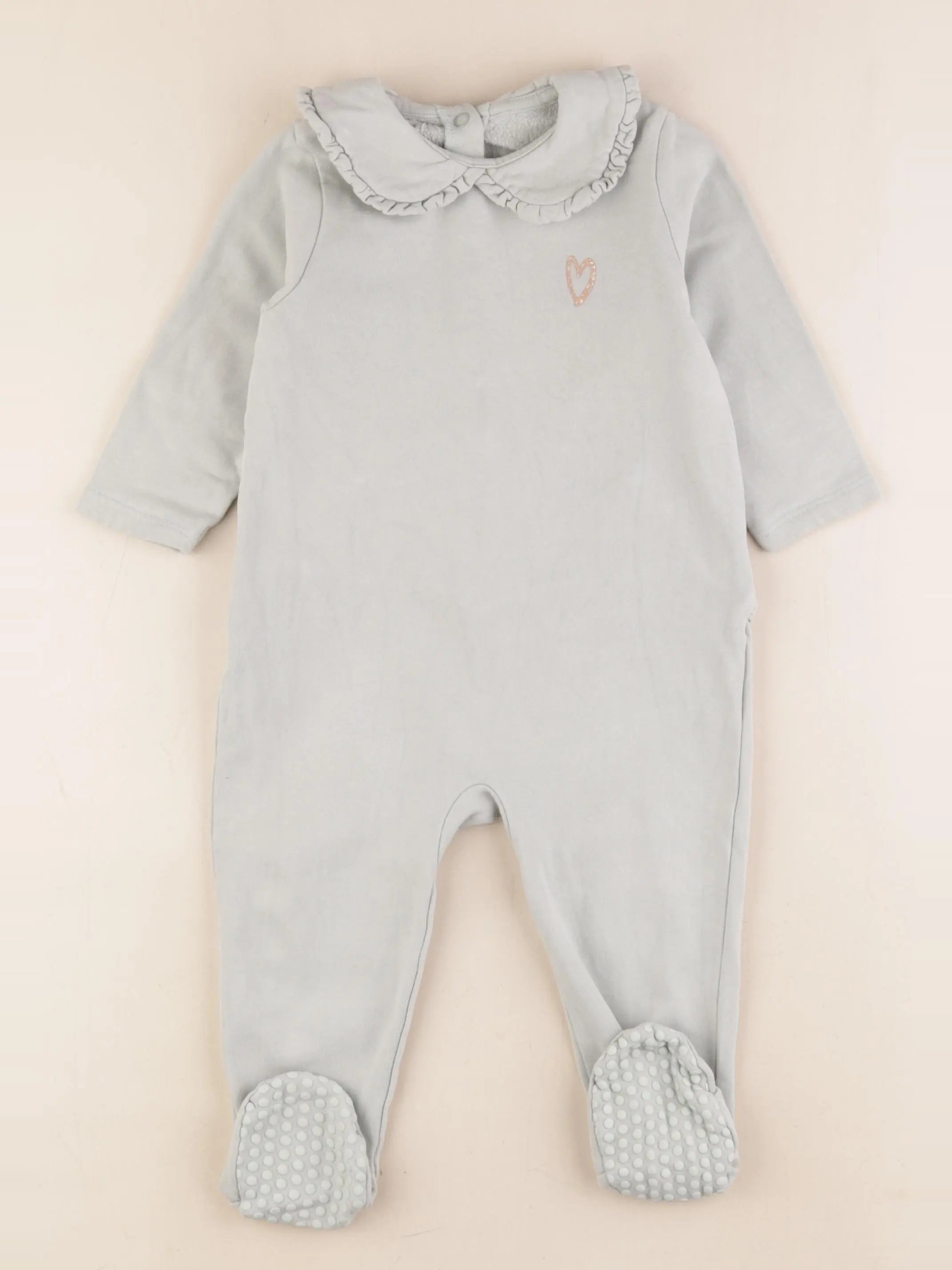 Vertbaudet - pyjama coton vert - 18 mois