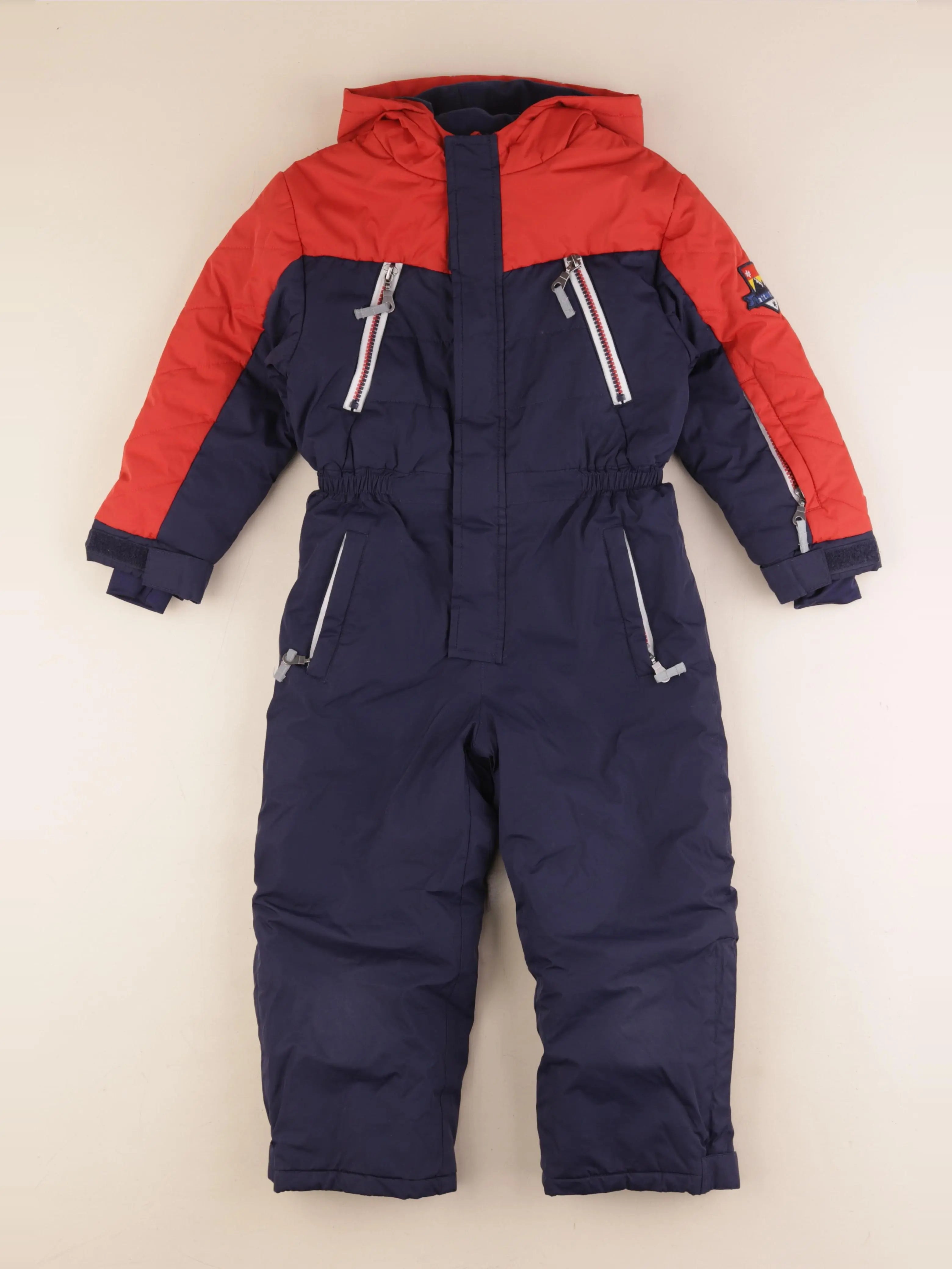 Vertbaudet - combinaison de ski bleu, rouge - 5 ans