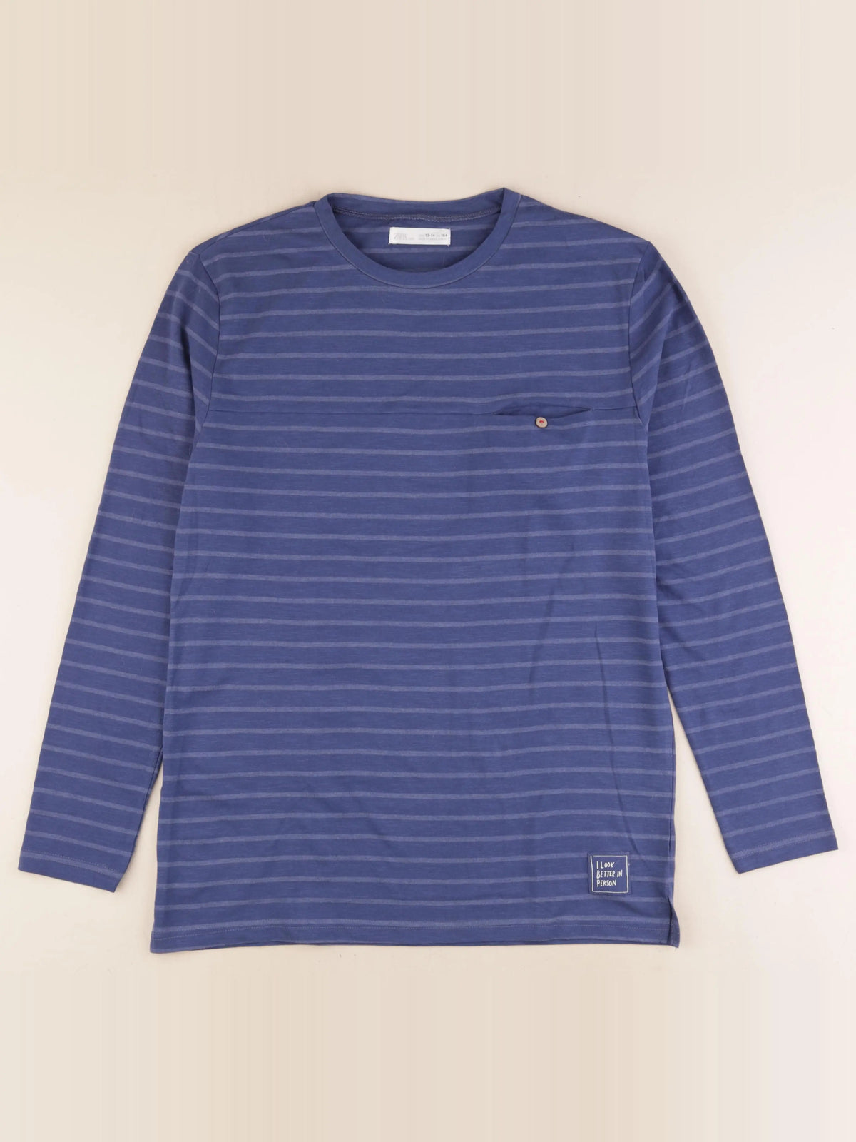 Zara - tee-shirt bleu - 13/14 ans