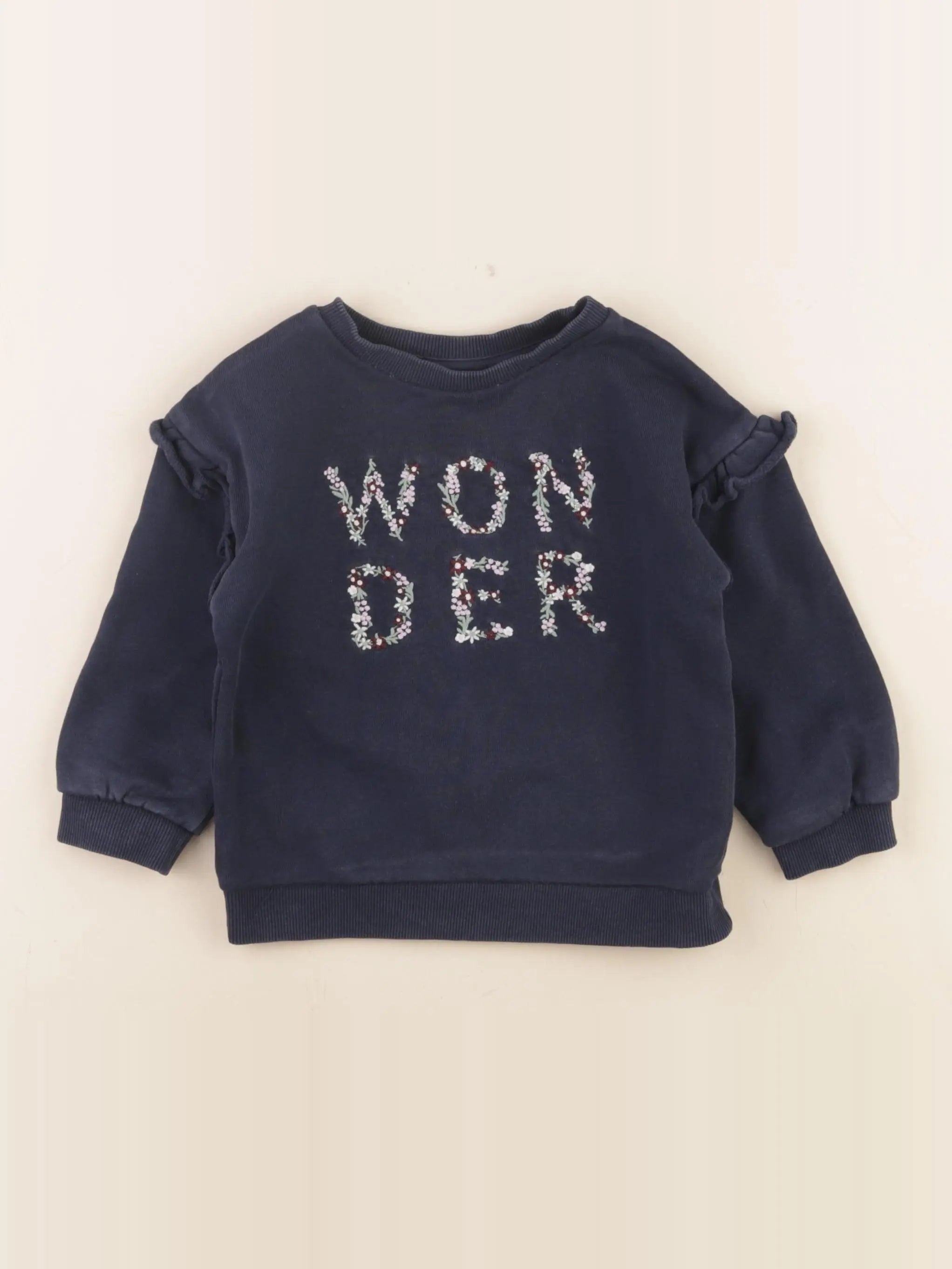 Mango - sweat bleu - 18/24 mois