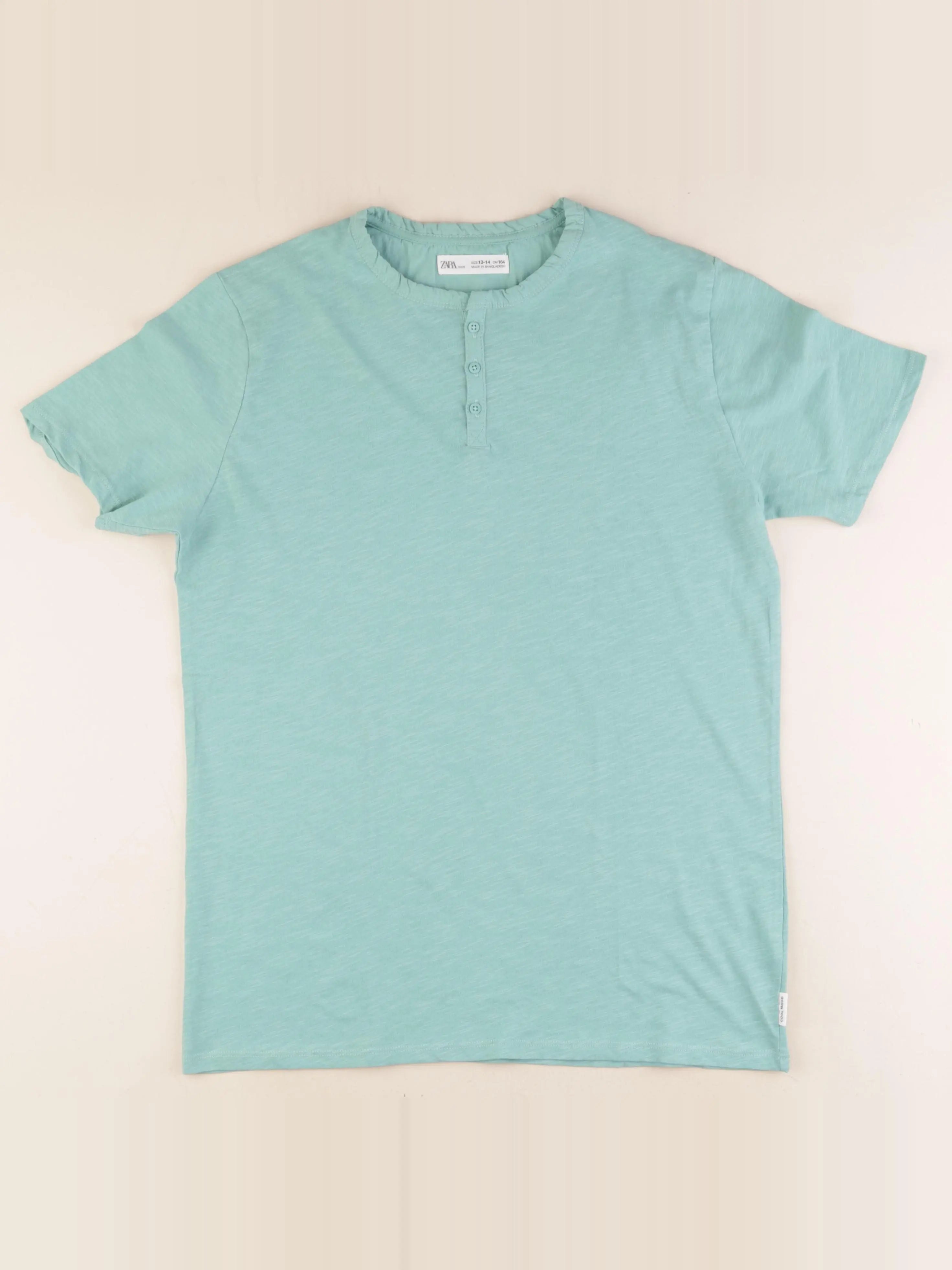 Zara - tee-shirt vert - 13/14 ans
