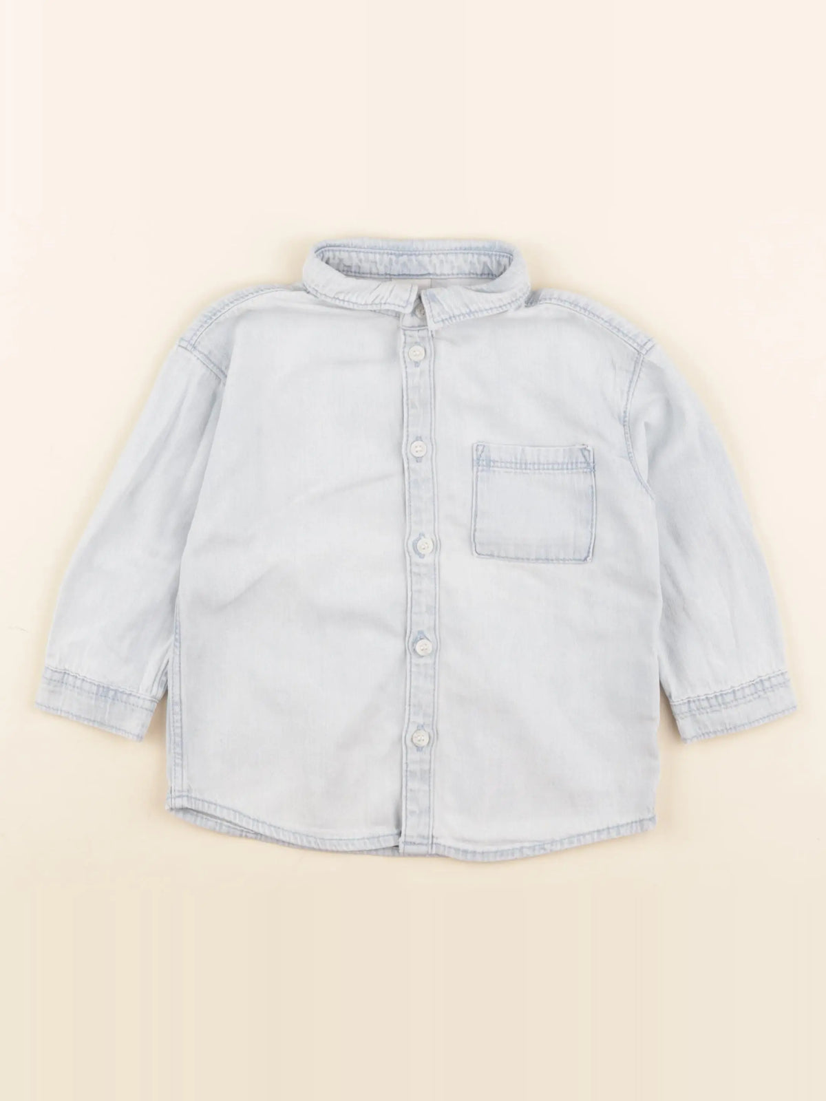 H&M - chemise bleu - 12/18 mois