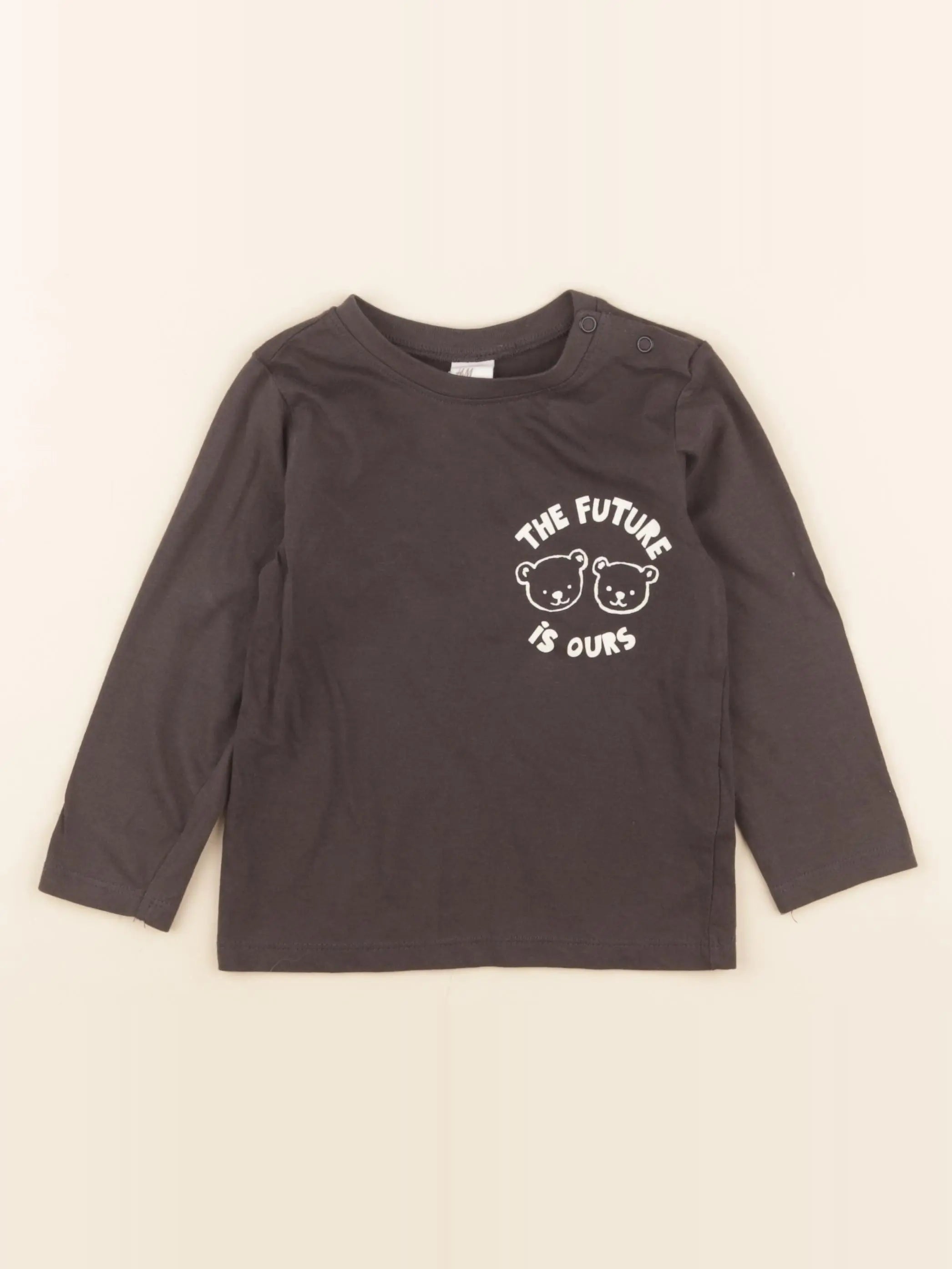 H&M - tee-shirt gris - 18/24 mois
