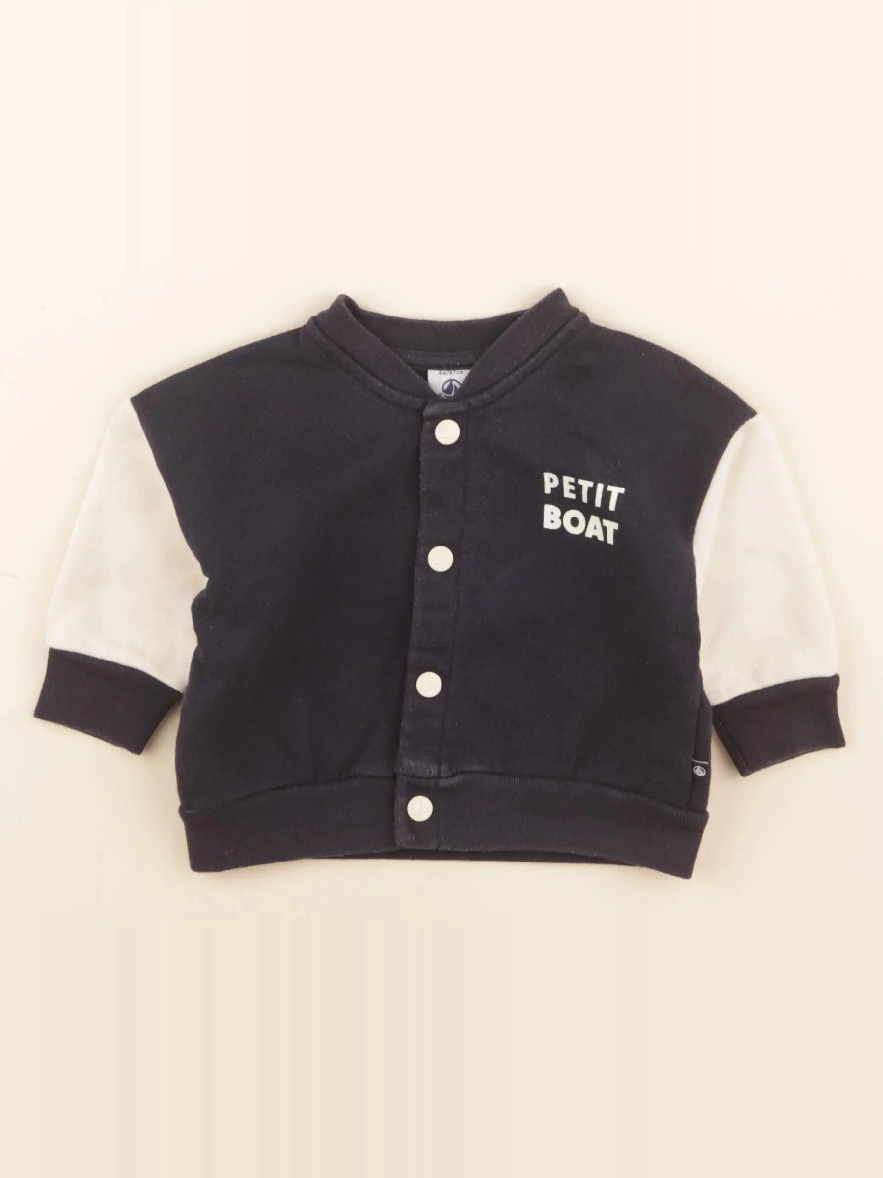 Petit Bateau - veste bleu - 6 mois