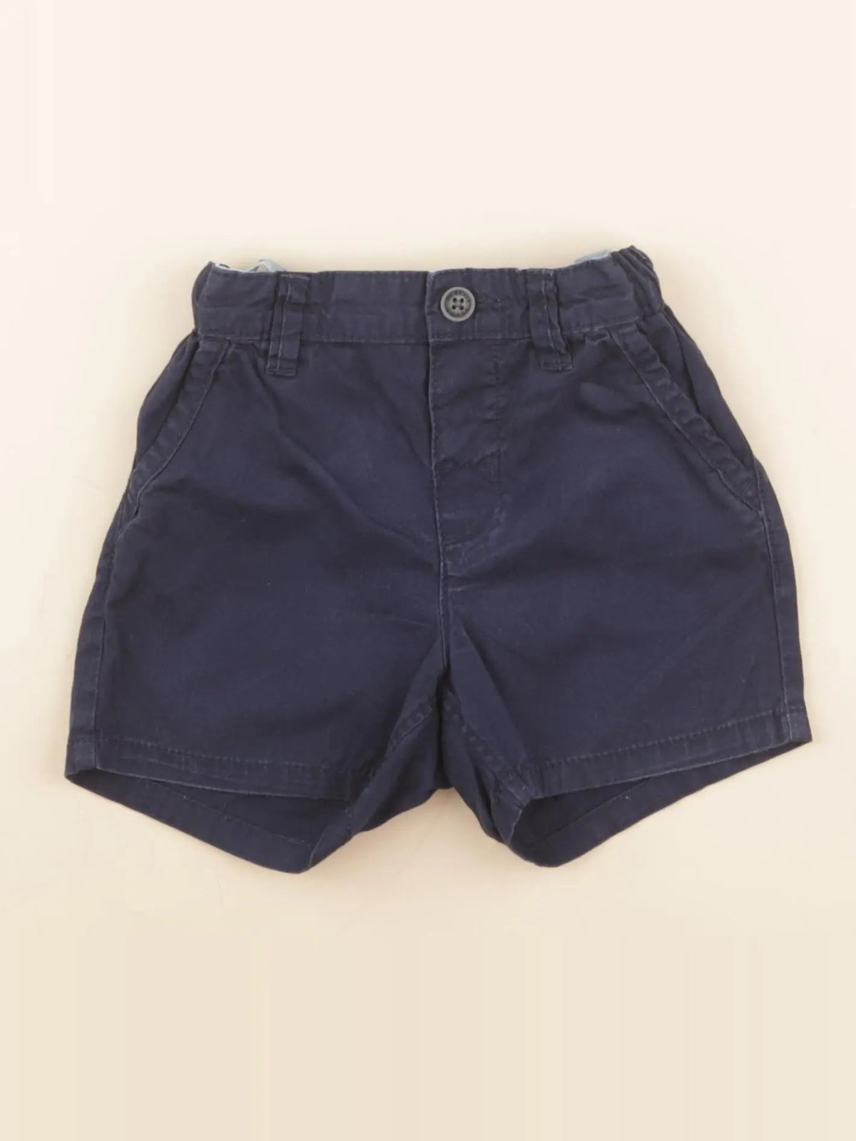 H&M - short bleu - 9/12 mois