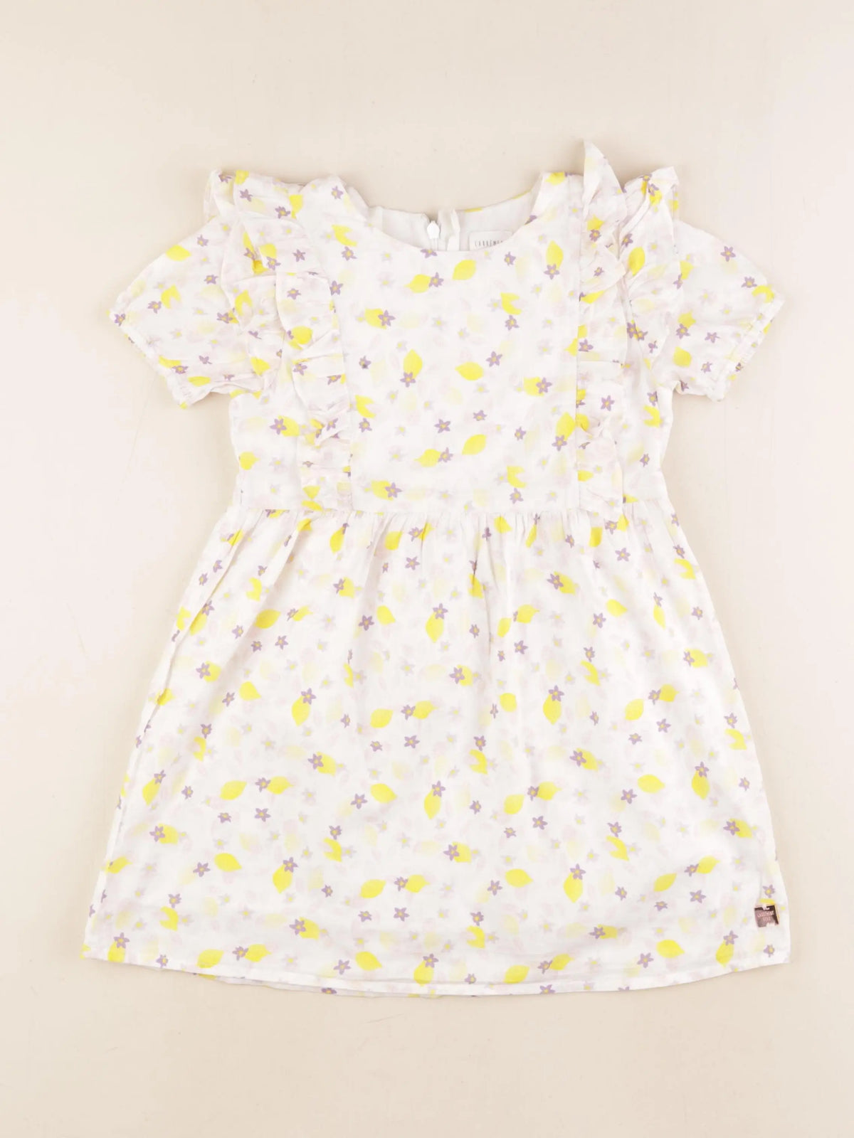 Carrément Beau - robe jaune, violet - 5 ans