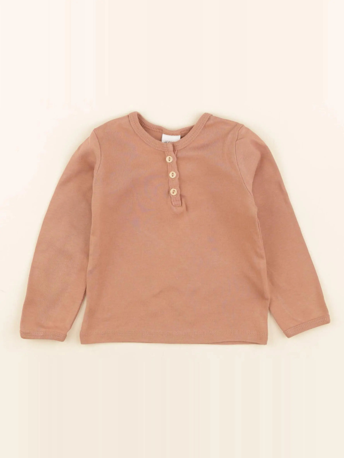H&M - tee-shirt marron - 6/9 mois