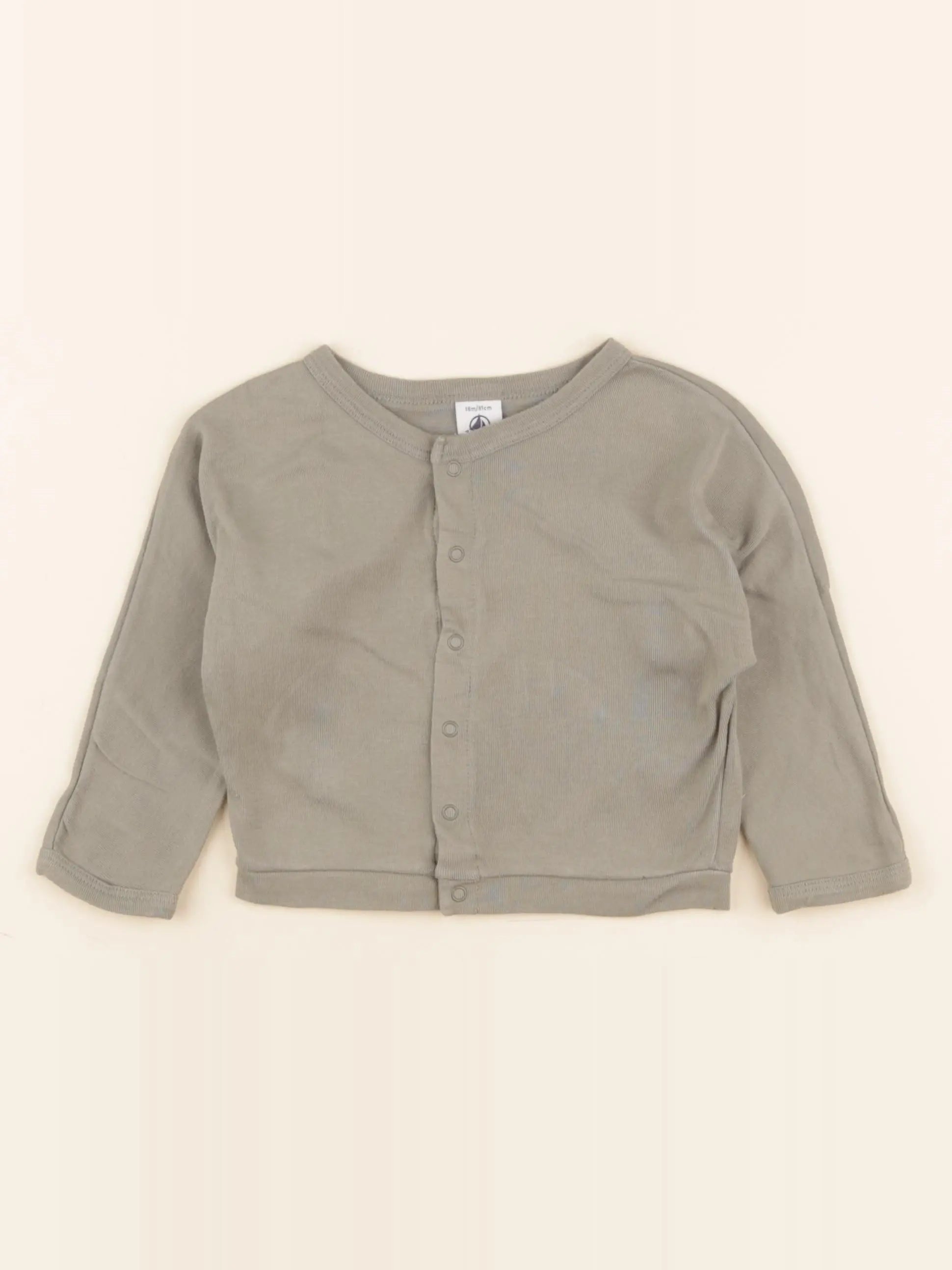Petit Bateau - tee-shirt vert - 18 mois