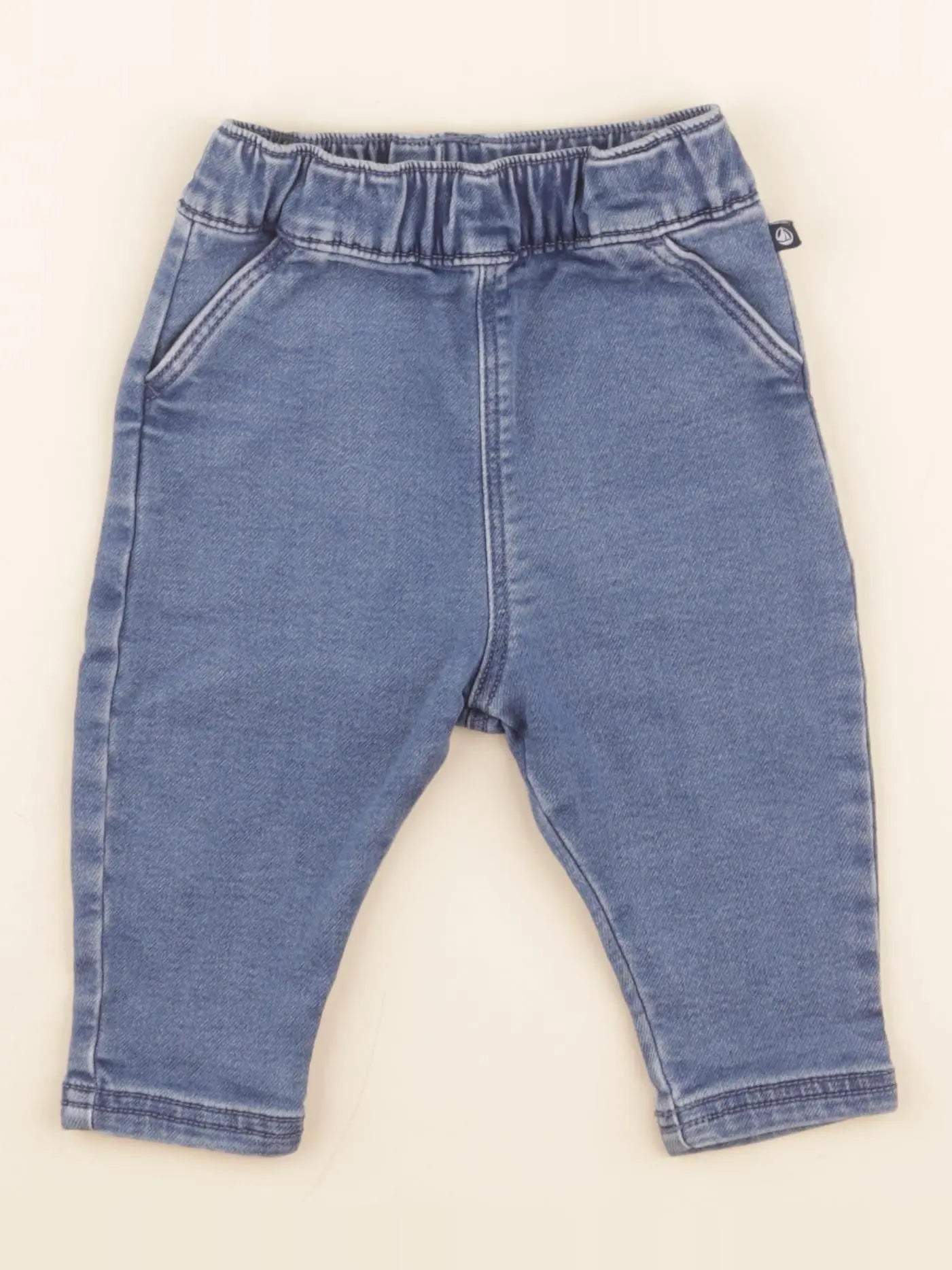 Petit Bateau - jean bleu - 6 mois