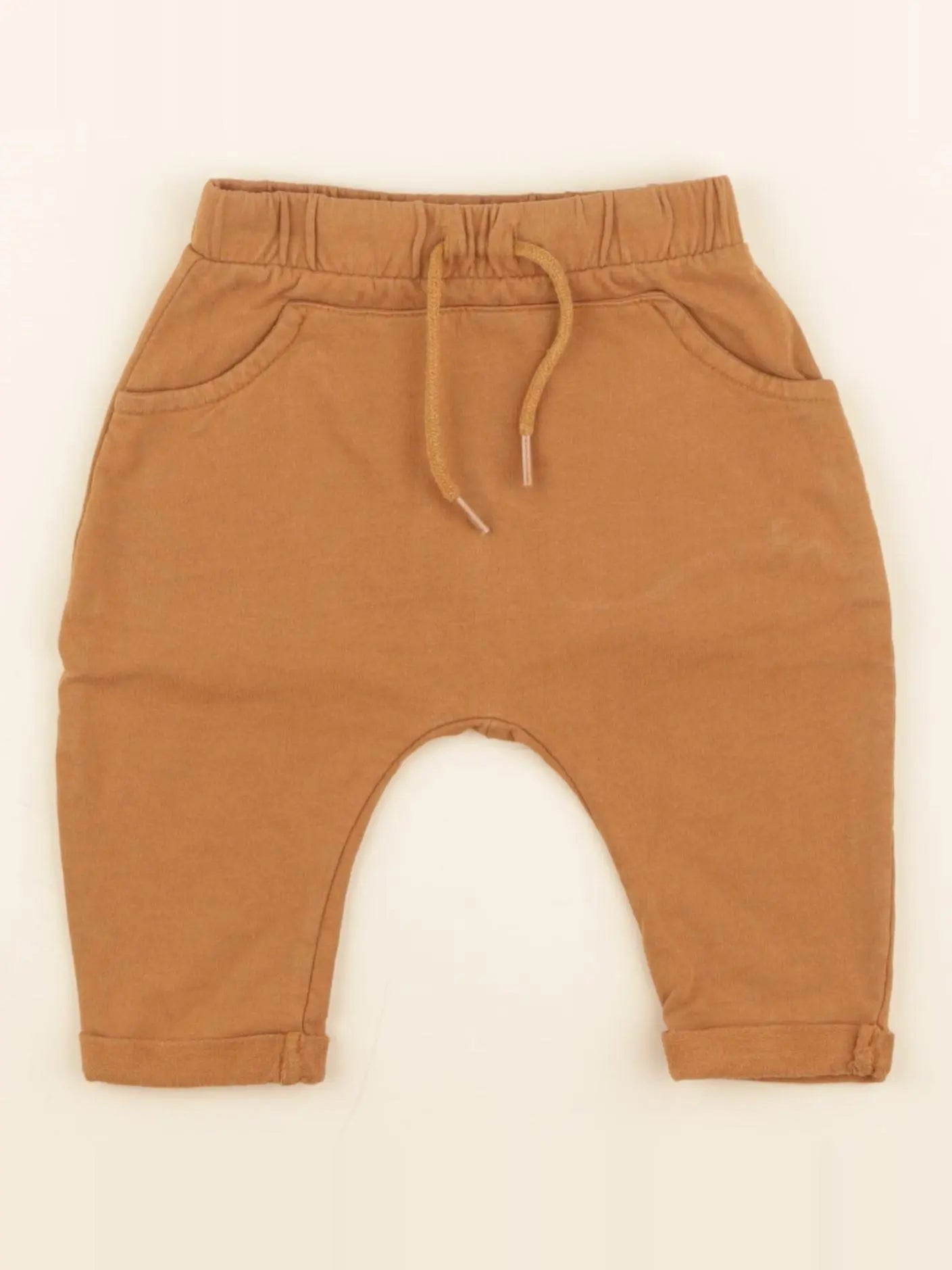 Vertbaudet - sarouel marron - 6 mois