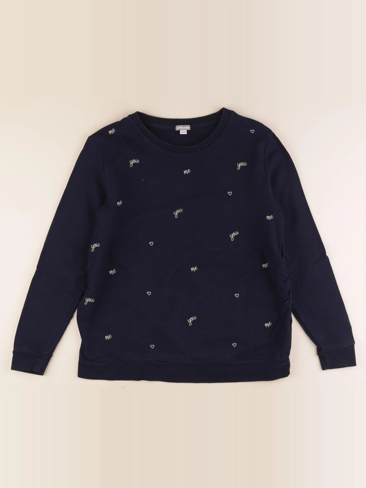 Vertbaudet - sweat grossesse bleu - 38 à 40