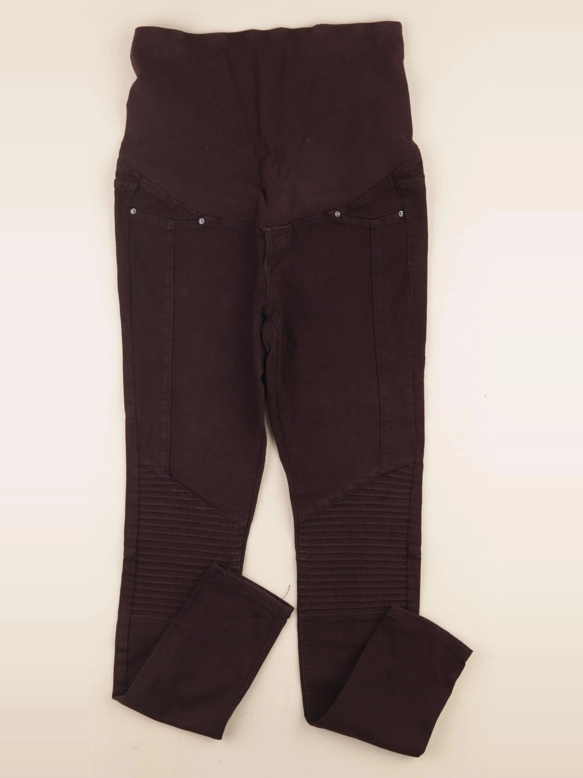 H&M - pantalon grossesse violet - 38