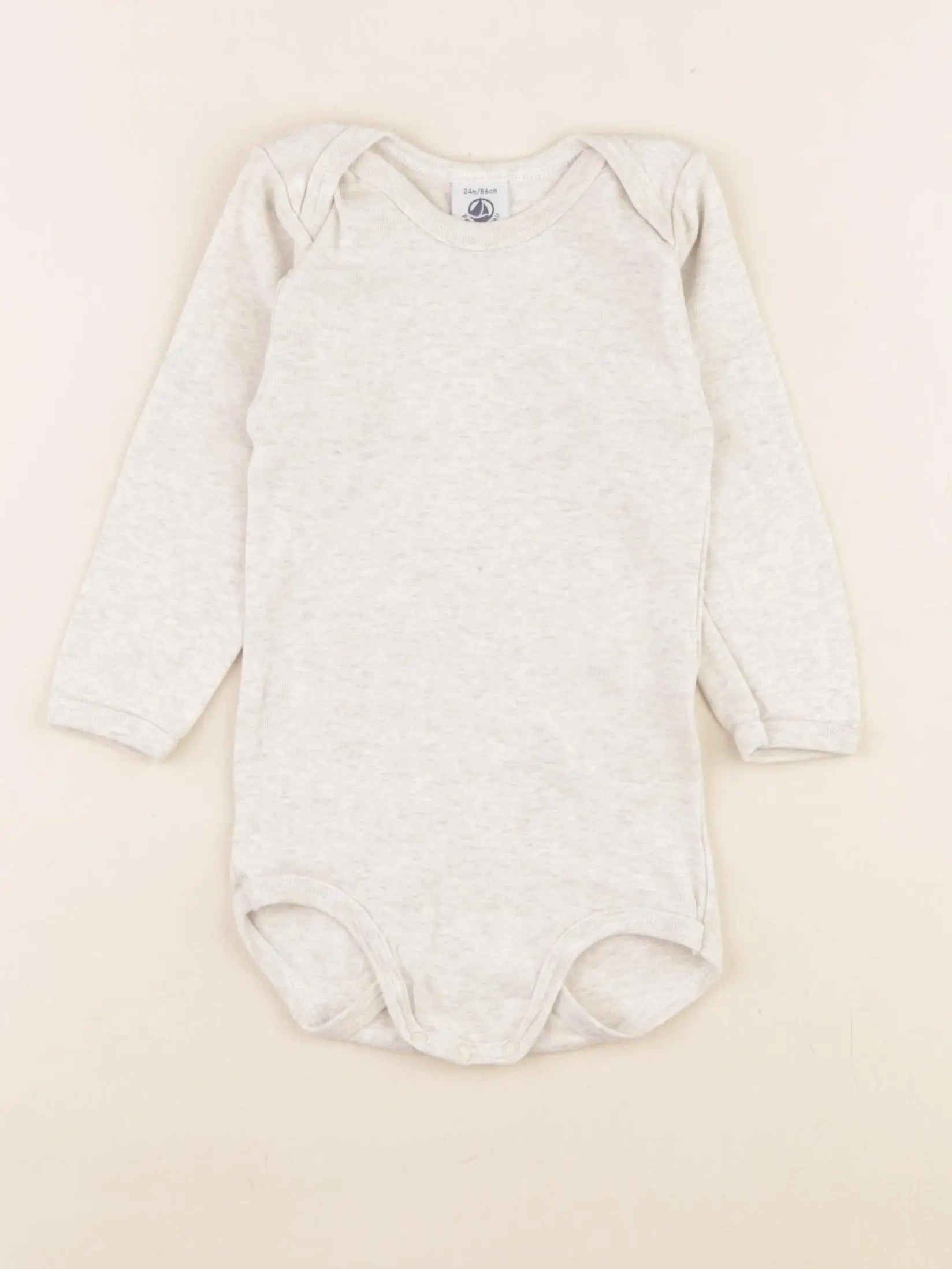 Petit Bateau - body marron - 24 mois
