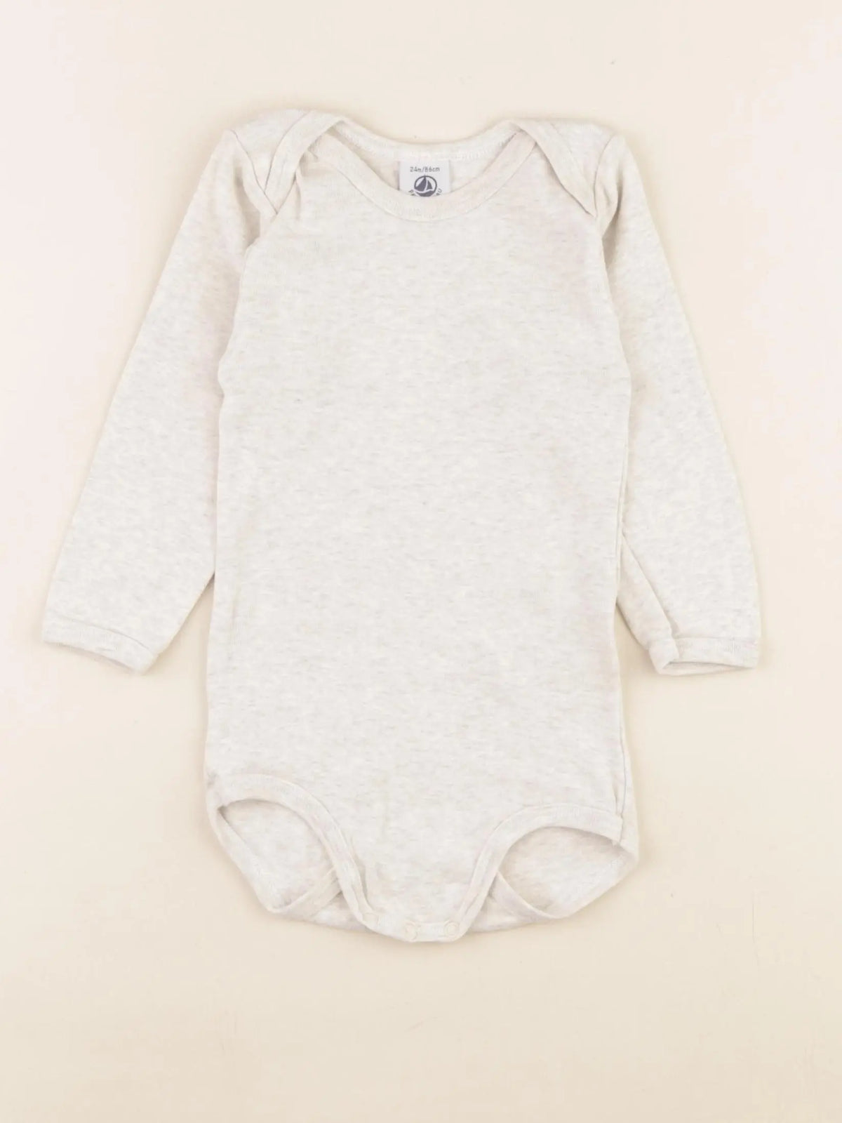 Petit Bateau - body marron - 24 mois
