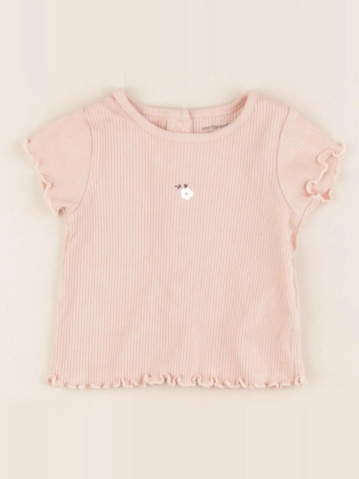 Vertbaudet - tee-shirt rose - 3 mois