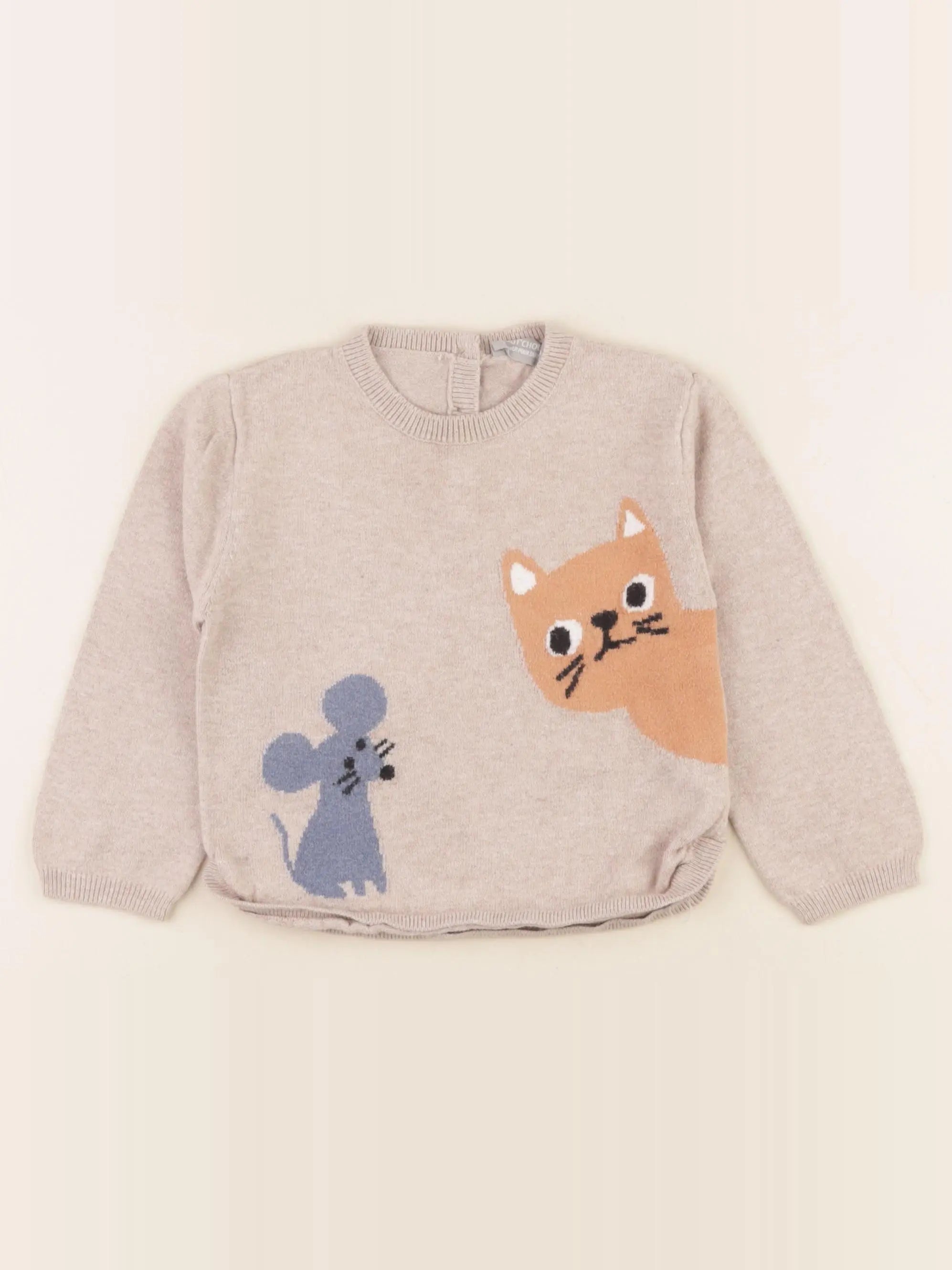 Boutchou - pull marron - 24 mois