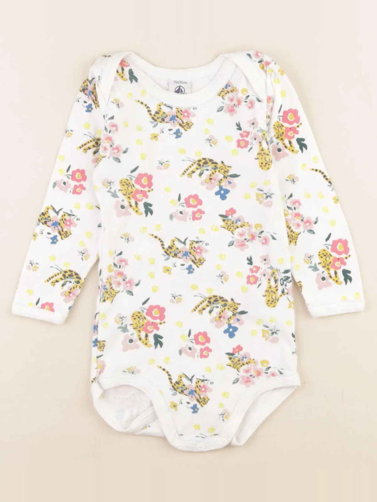 Petit Bateau - body multicolore, blanc - 24 mois