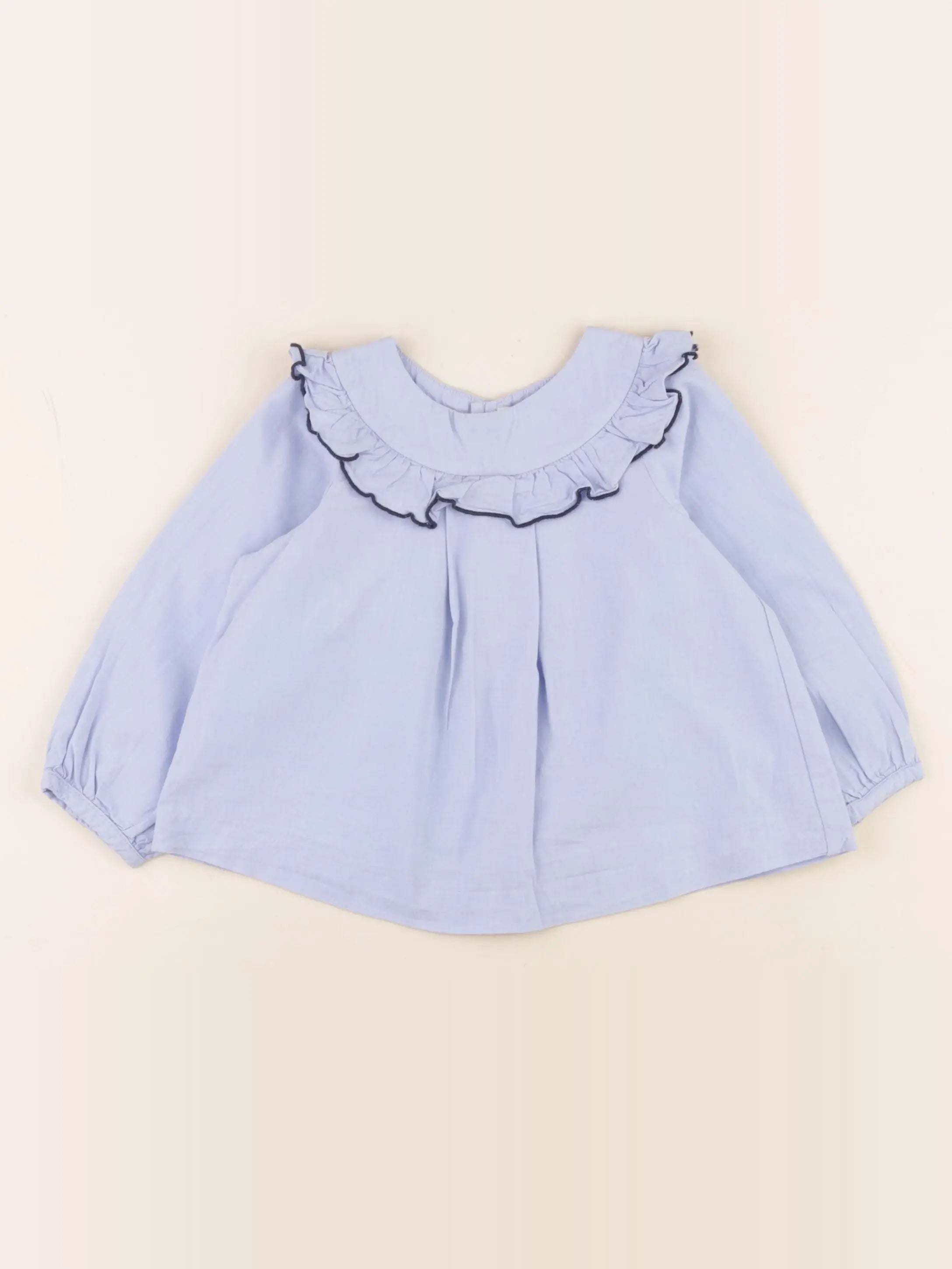 Jacadi - blouse bleu - 24 mois