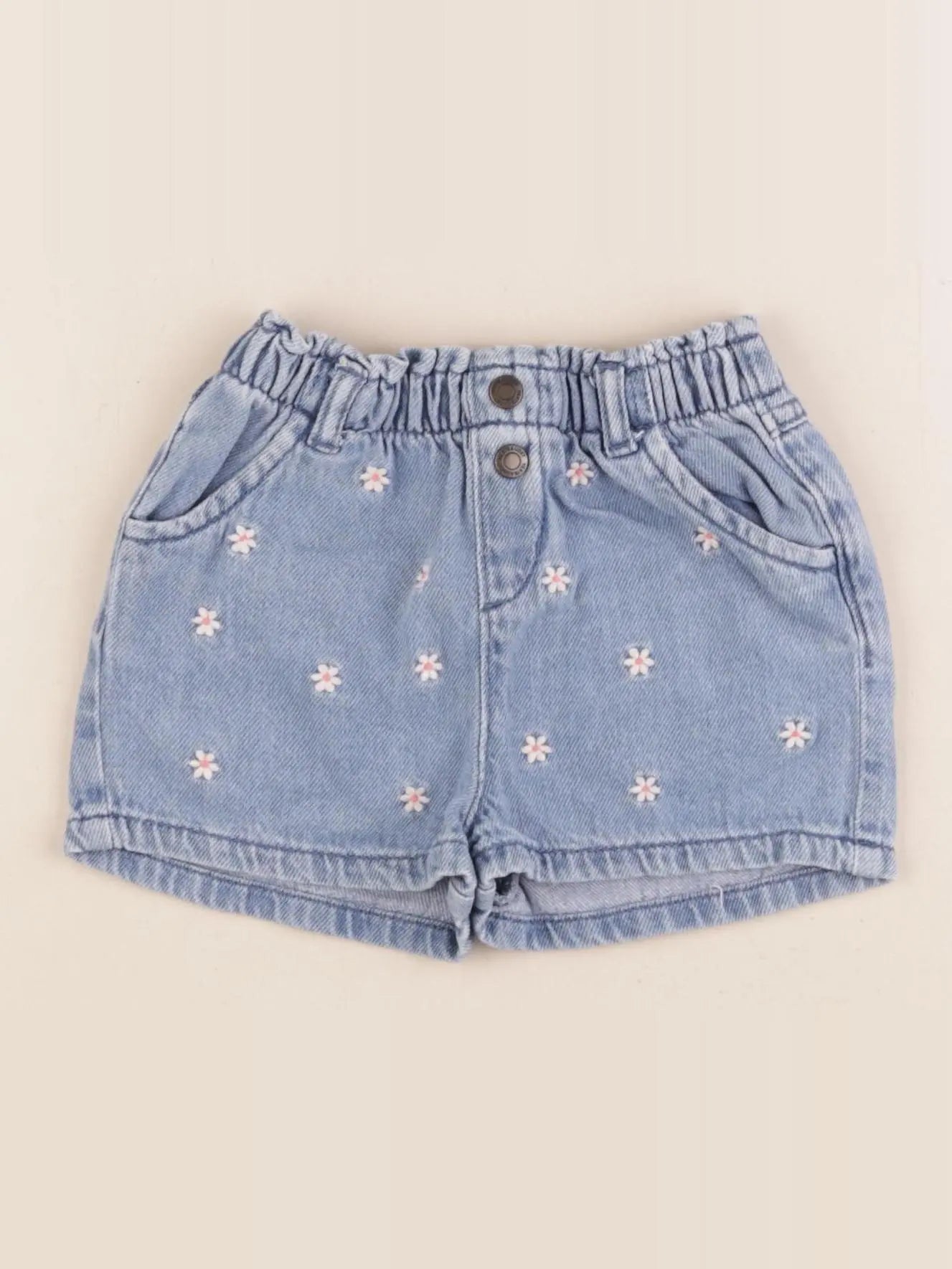 Vertbaudet - short bleu - 12 mois