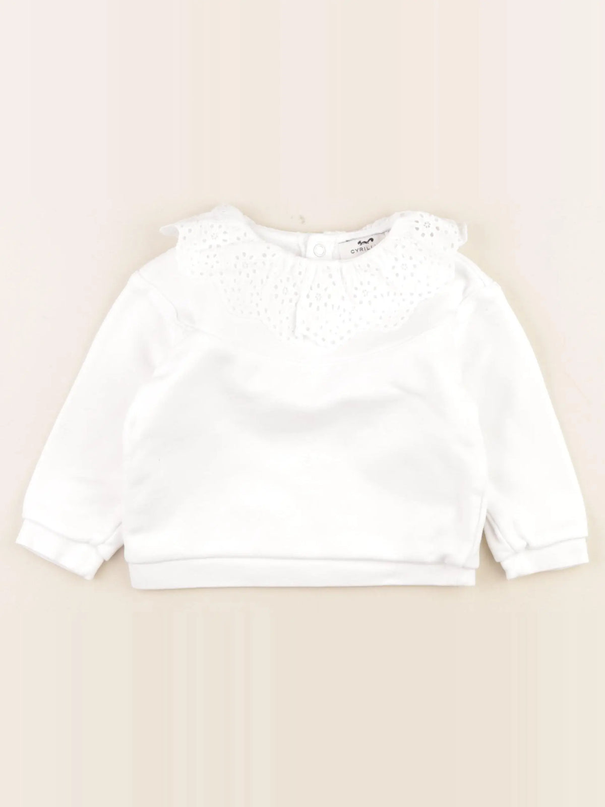 Cyrillus - sweat blanc - 18 mois