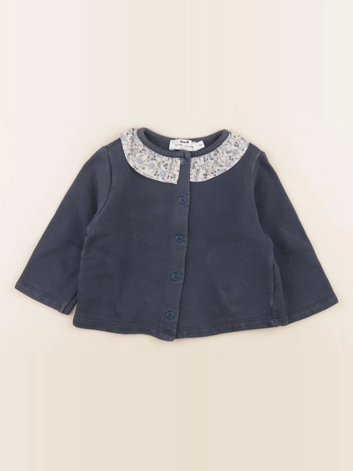 Cyrillus - sweat bleu - 18 mois