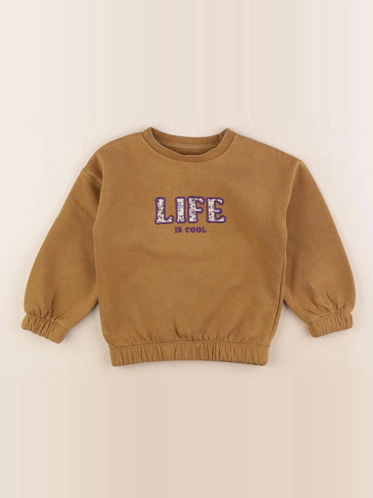 Vertbaudet - sweat marron - 4 ans