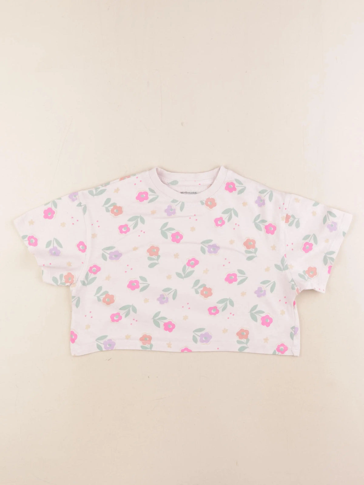 Vertbaudet - tee-shirt rose - 4 ans