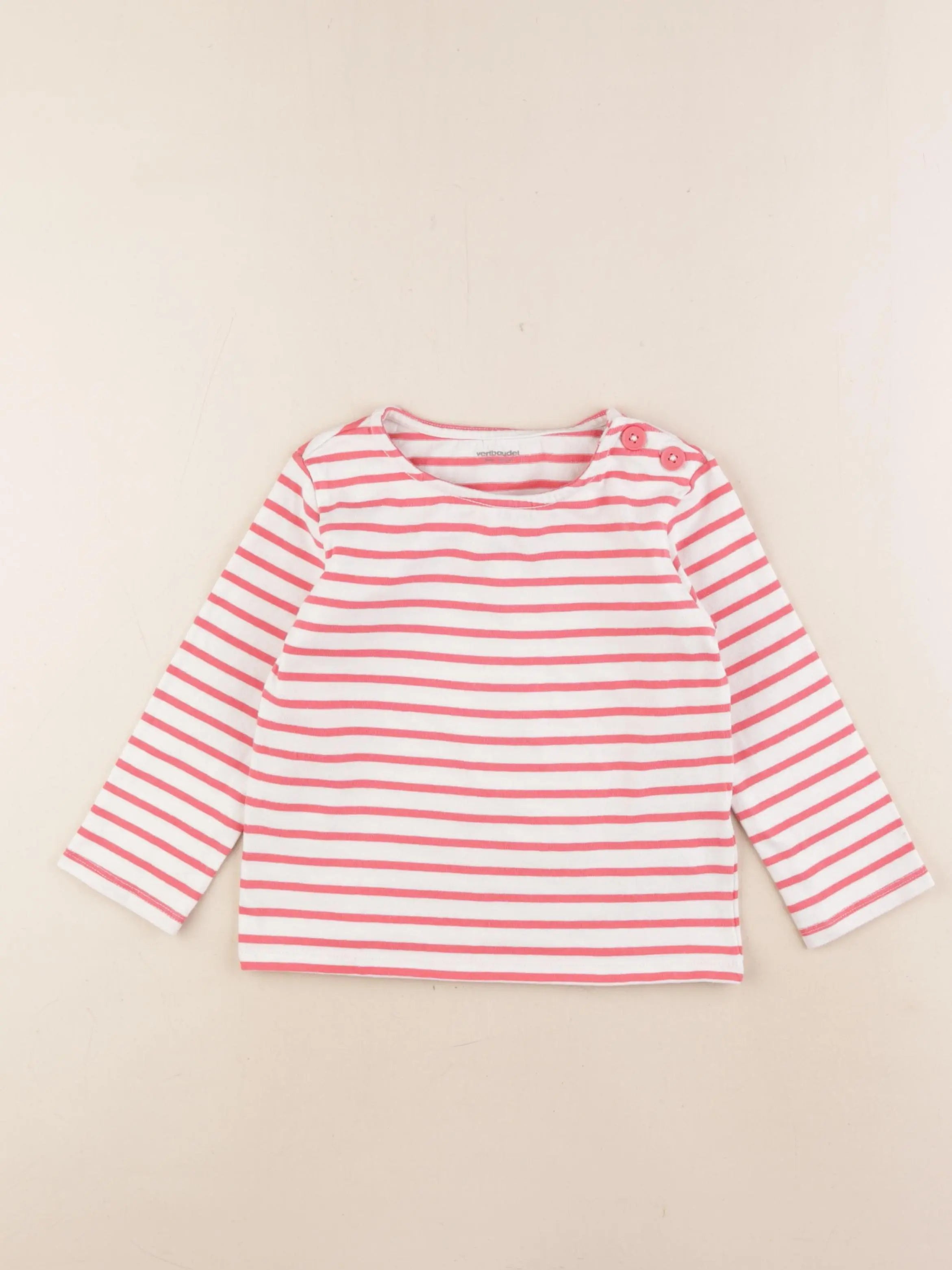 Vertbaudet - tee-shirt rose - 4 ans