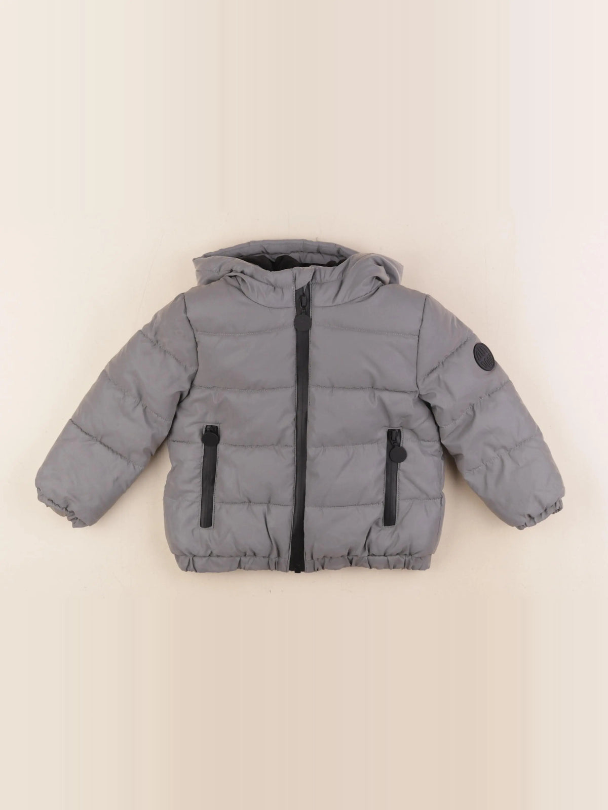 Vertbaudet - doudoune gris - 2 ans