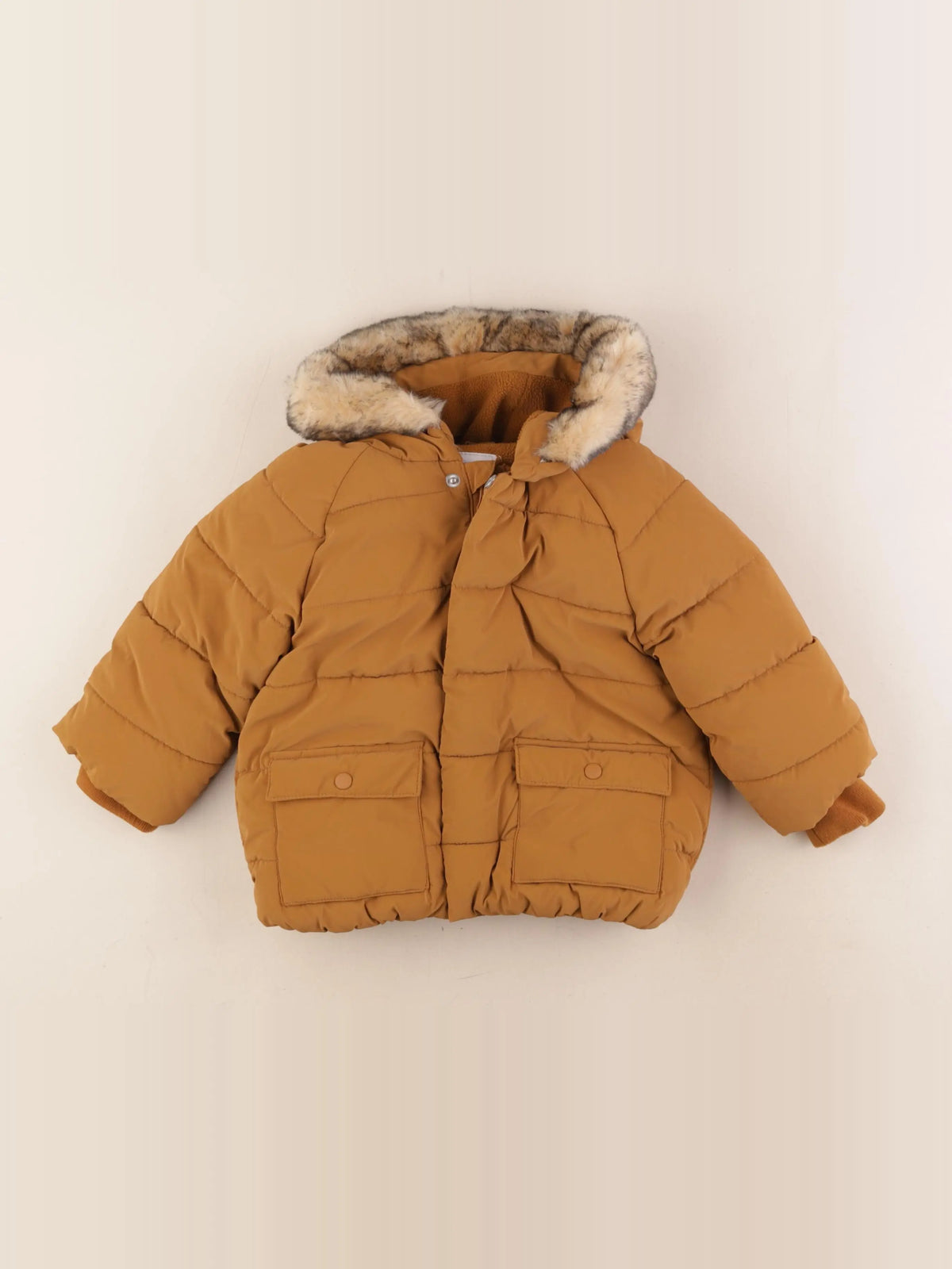 Vertbaudet - doudoune marron - 24 mois