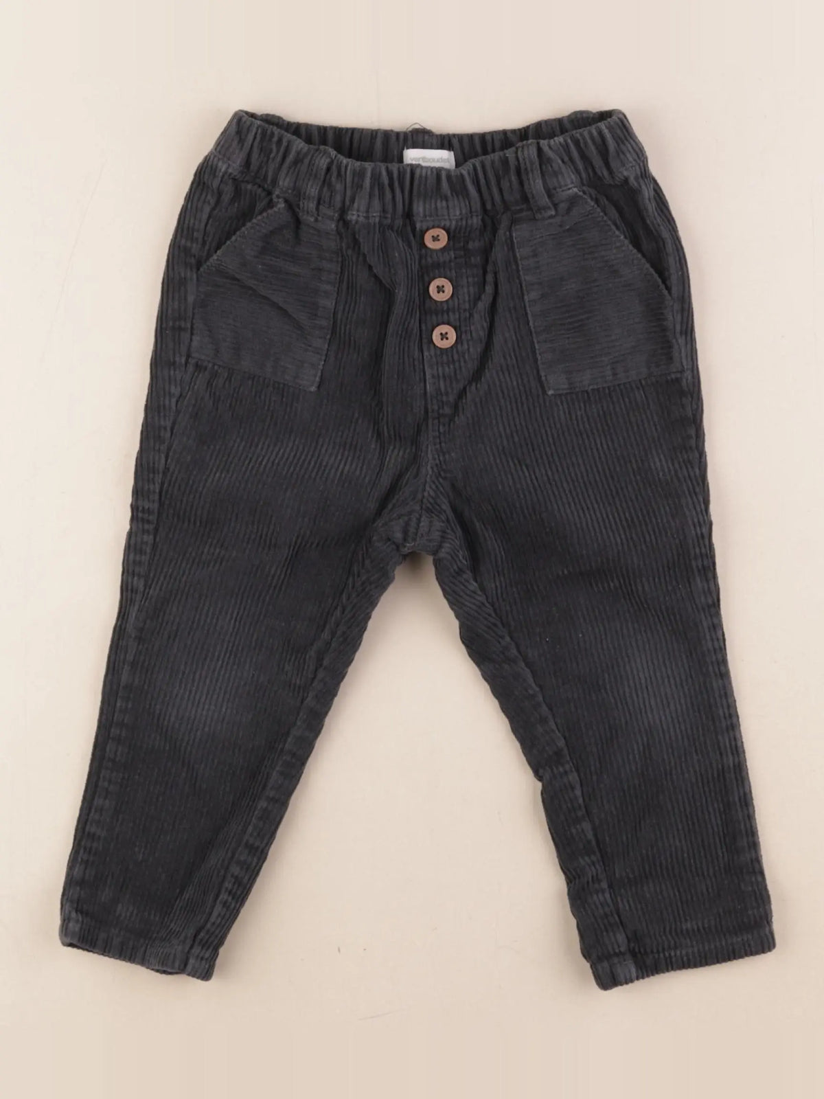 Vertbaudet - pantalon gris - 24 mois