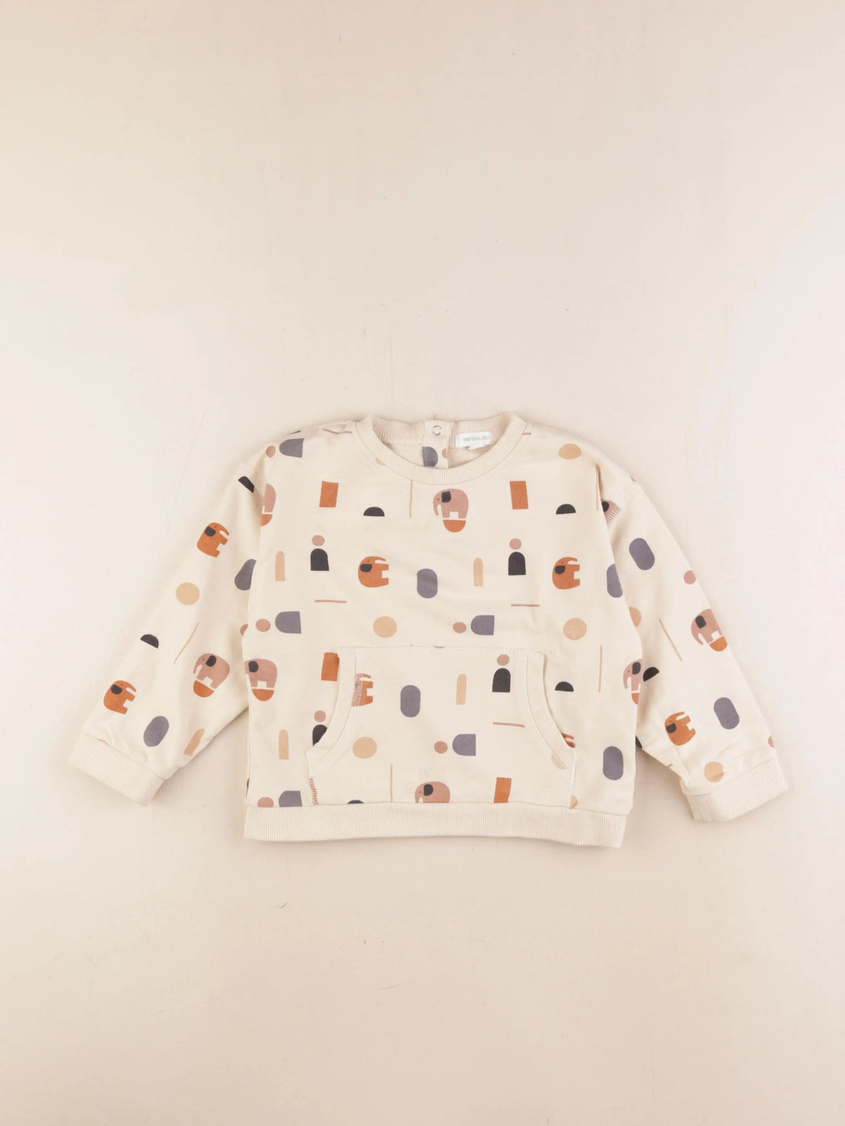 Vertbaudet - sweat beige - 36 mois