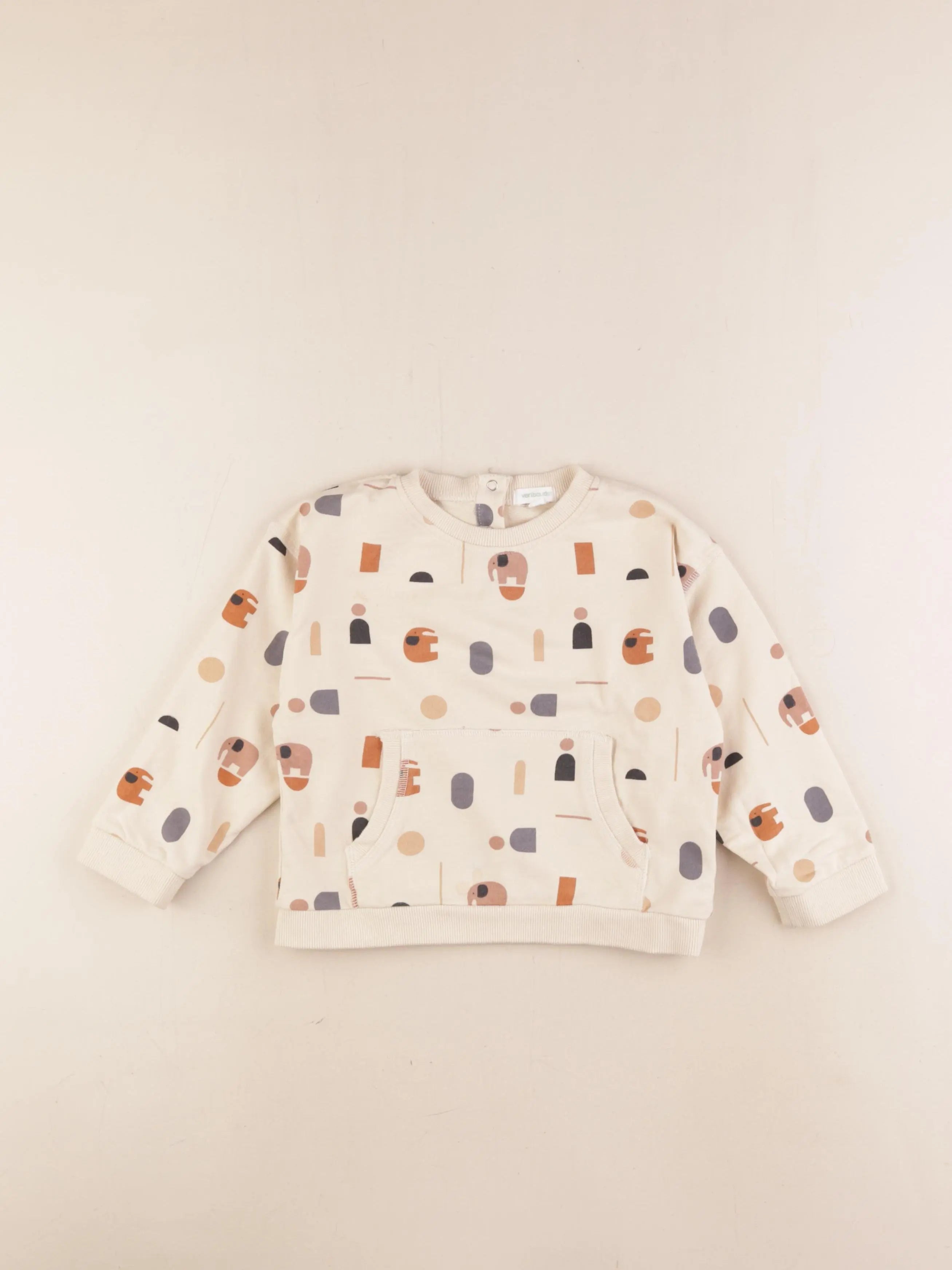 Vertbaudet - sweat beige - 36 mois