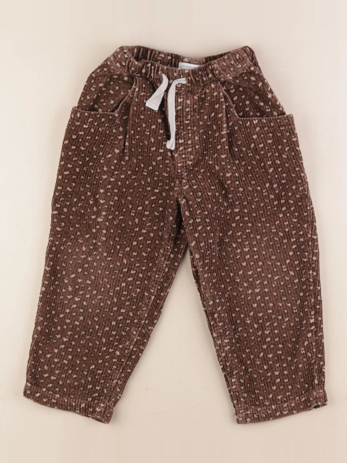 Vertbaudet - pantalon marron - 4 ans
