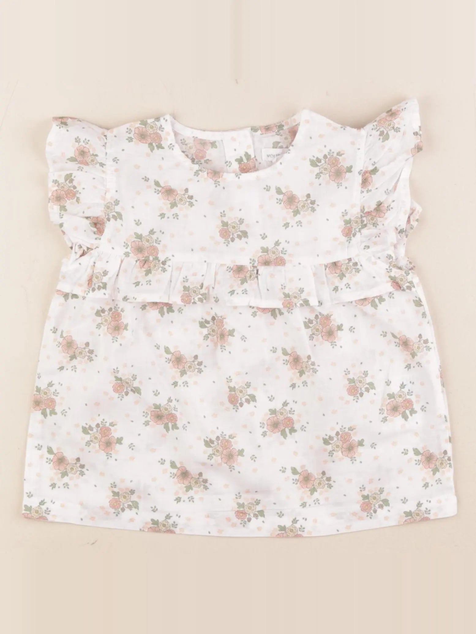 Vertbaudet - blouse blanc, multicolore - 4 ans