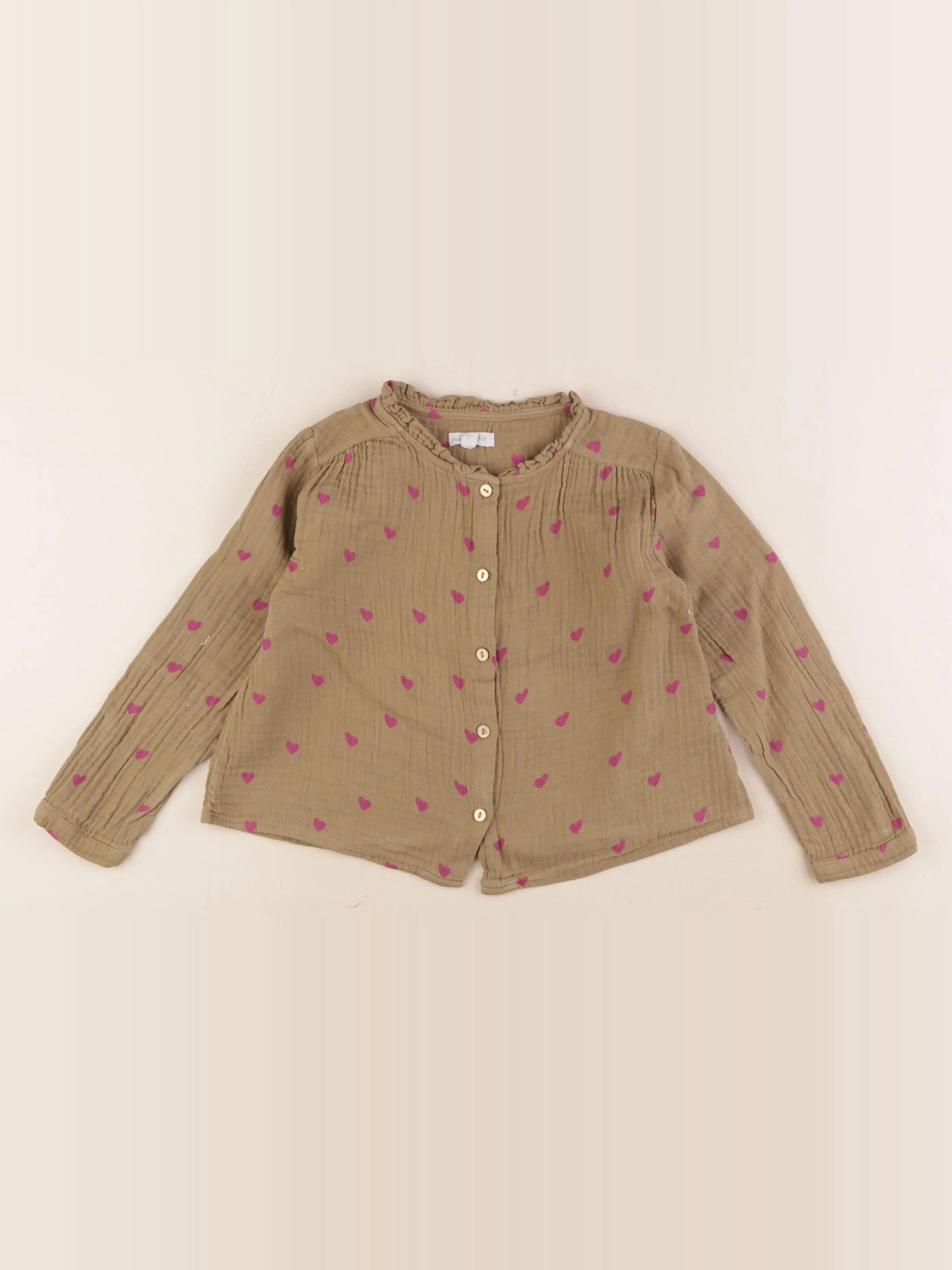 Vertbaudet - blouse vert - 4 ans