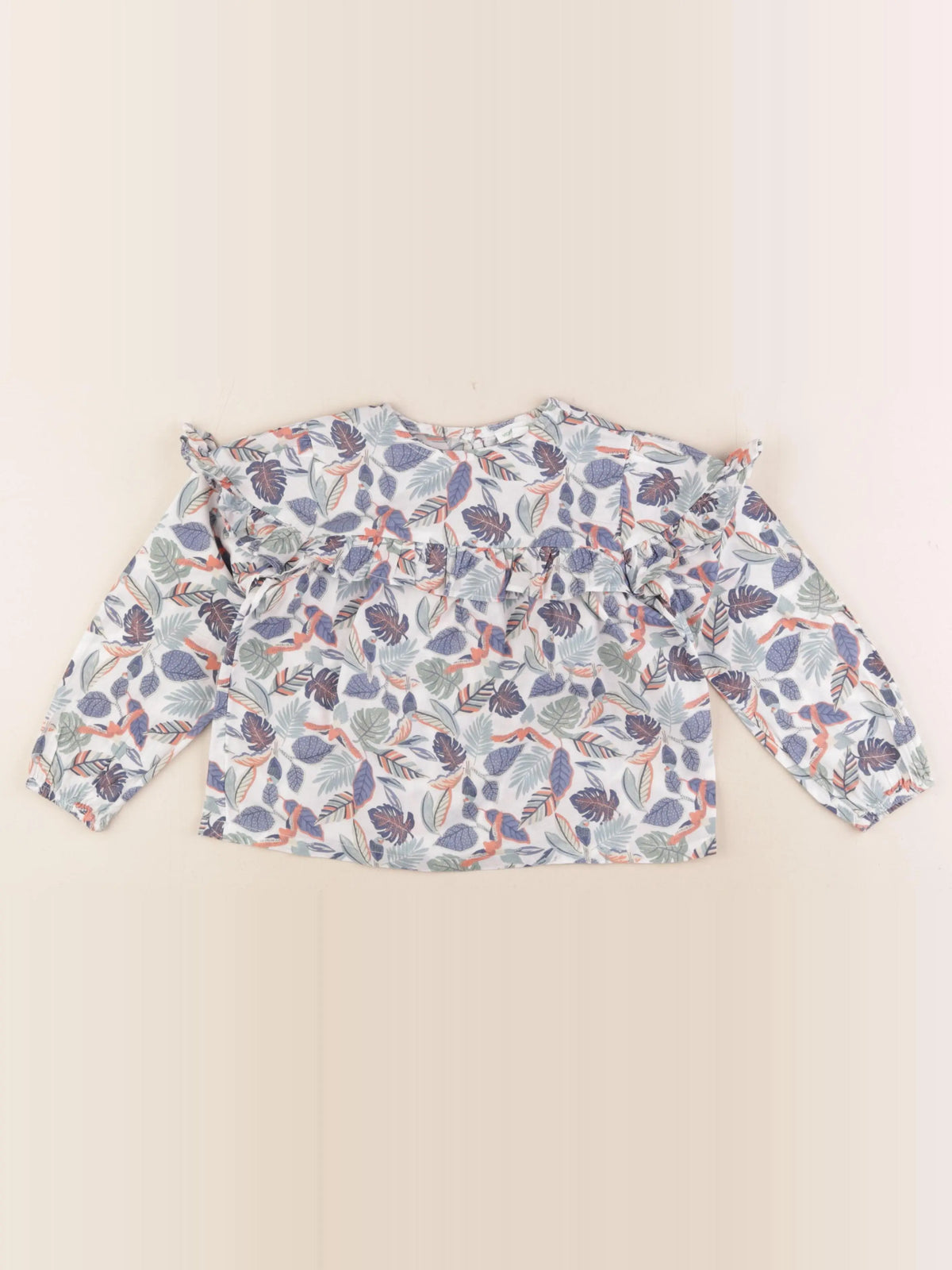 Vertbaudet - blouse bleu - 4 ans