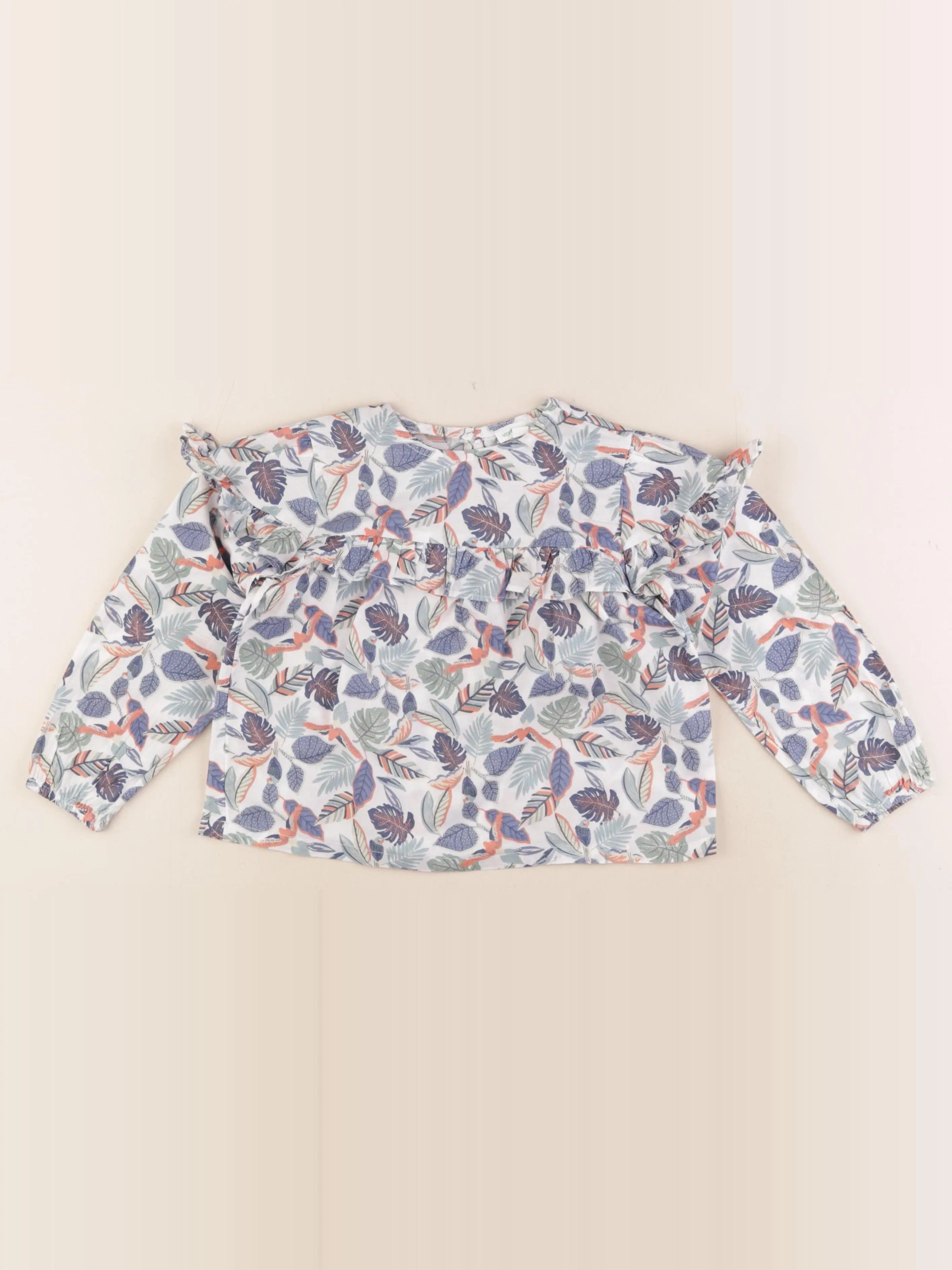 Vertbaudet - blouse bleu - 4 ans