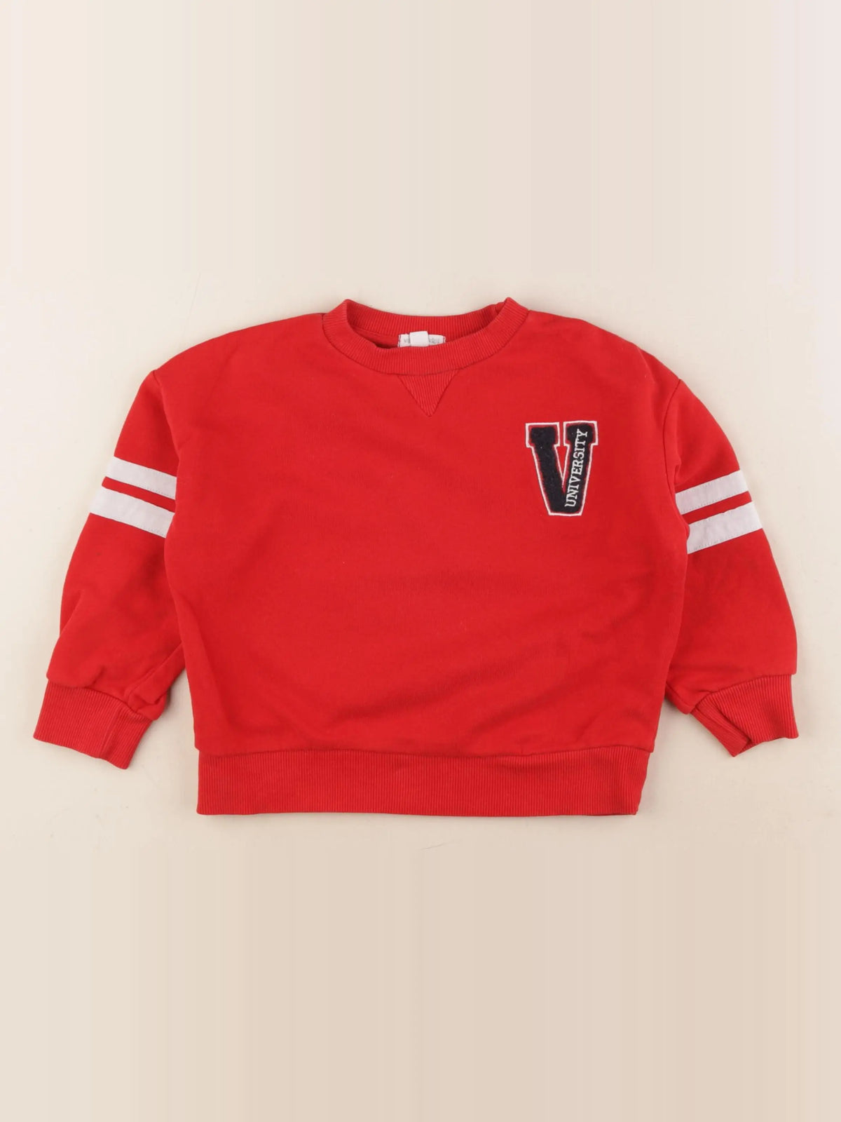 Vertbaudet - sweat rouge - 4 ans