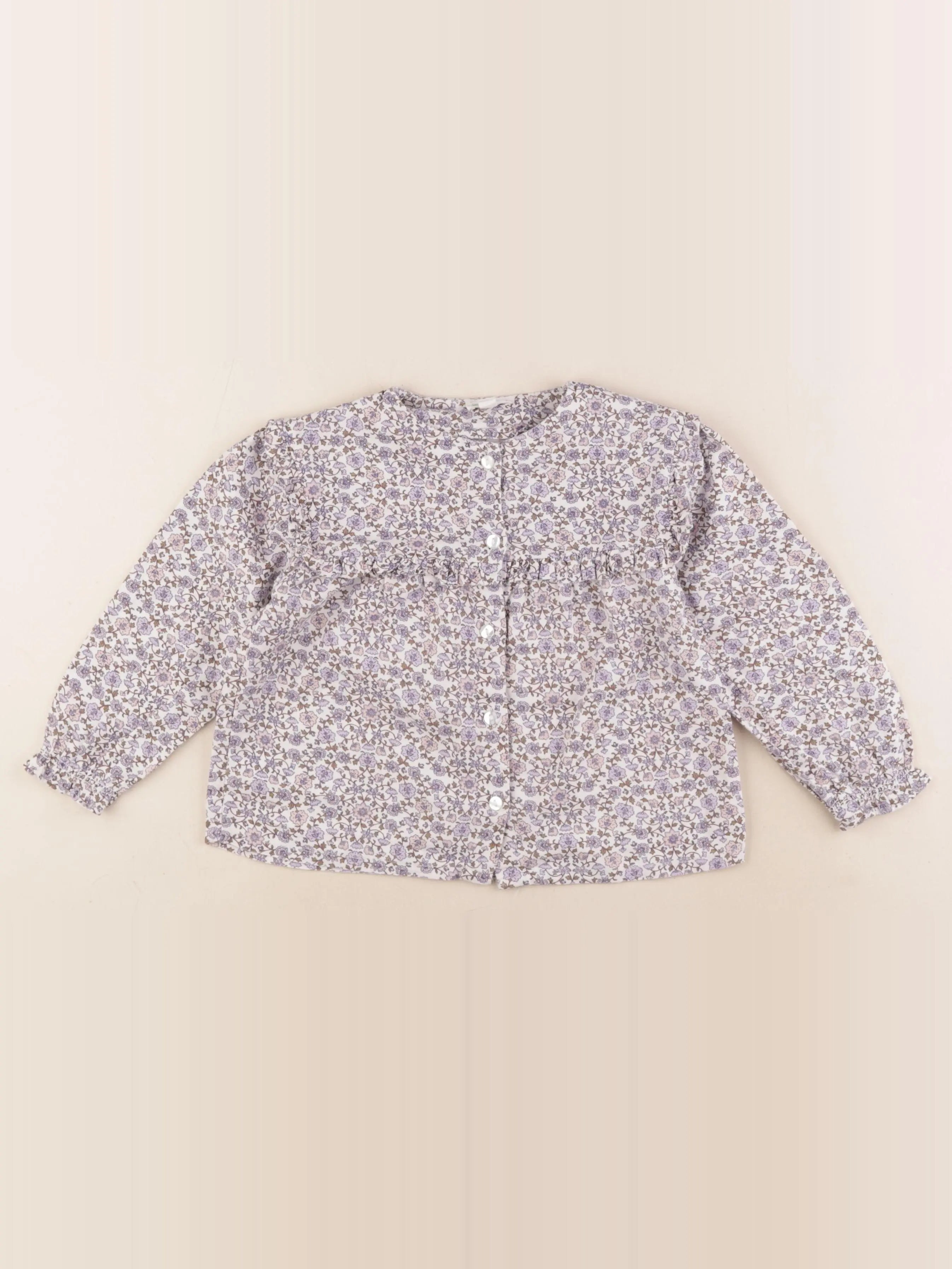 Vertbaudet - blouse violet - 4 ans