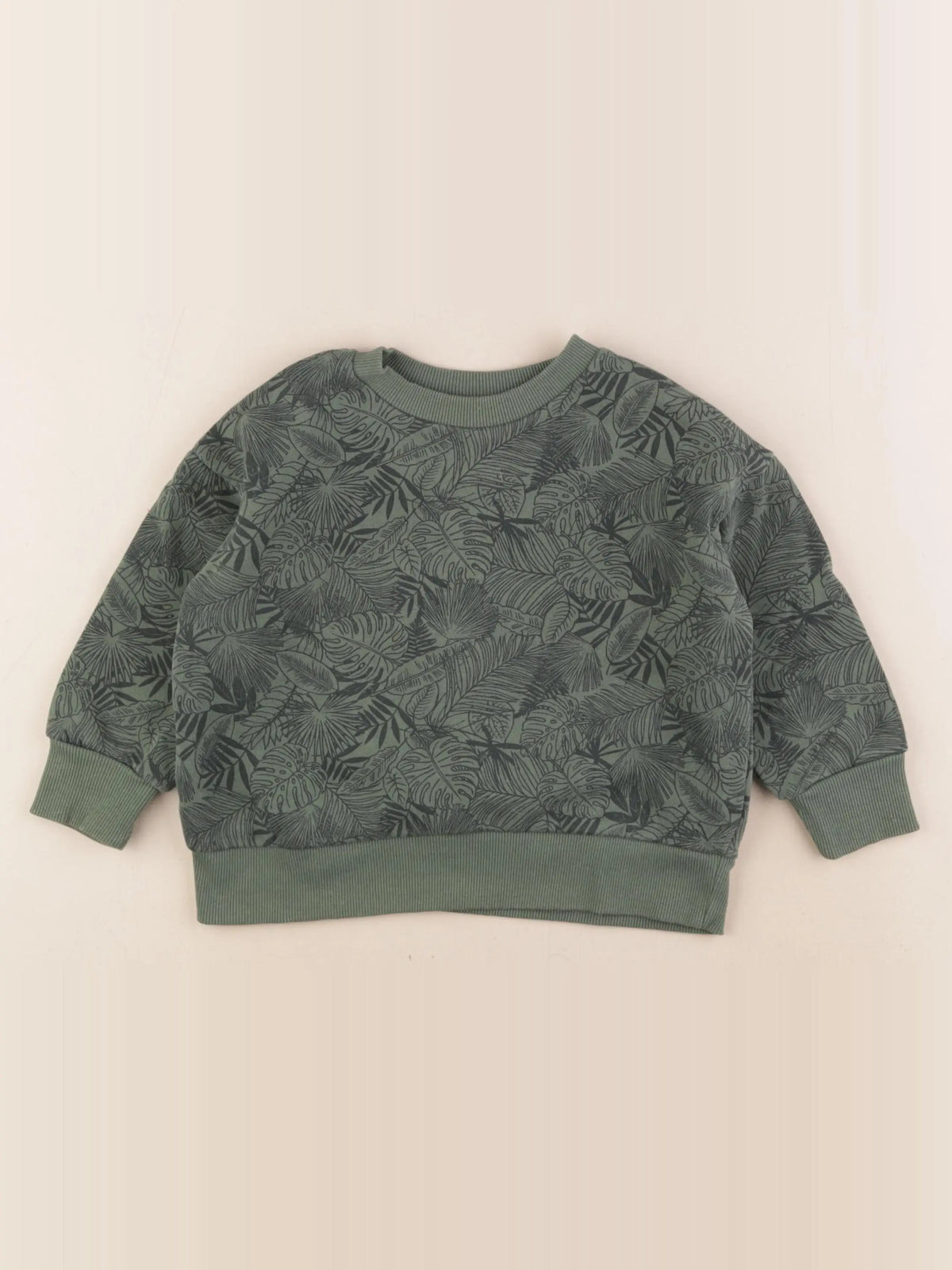 Vertbaudet - sweat vert - 3 ans
