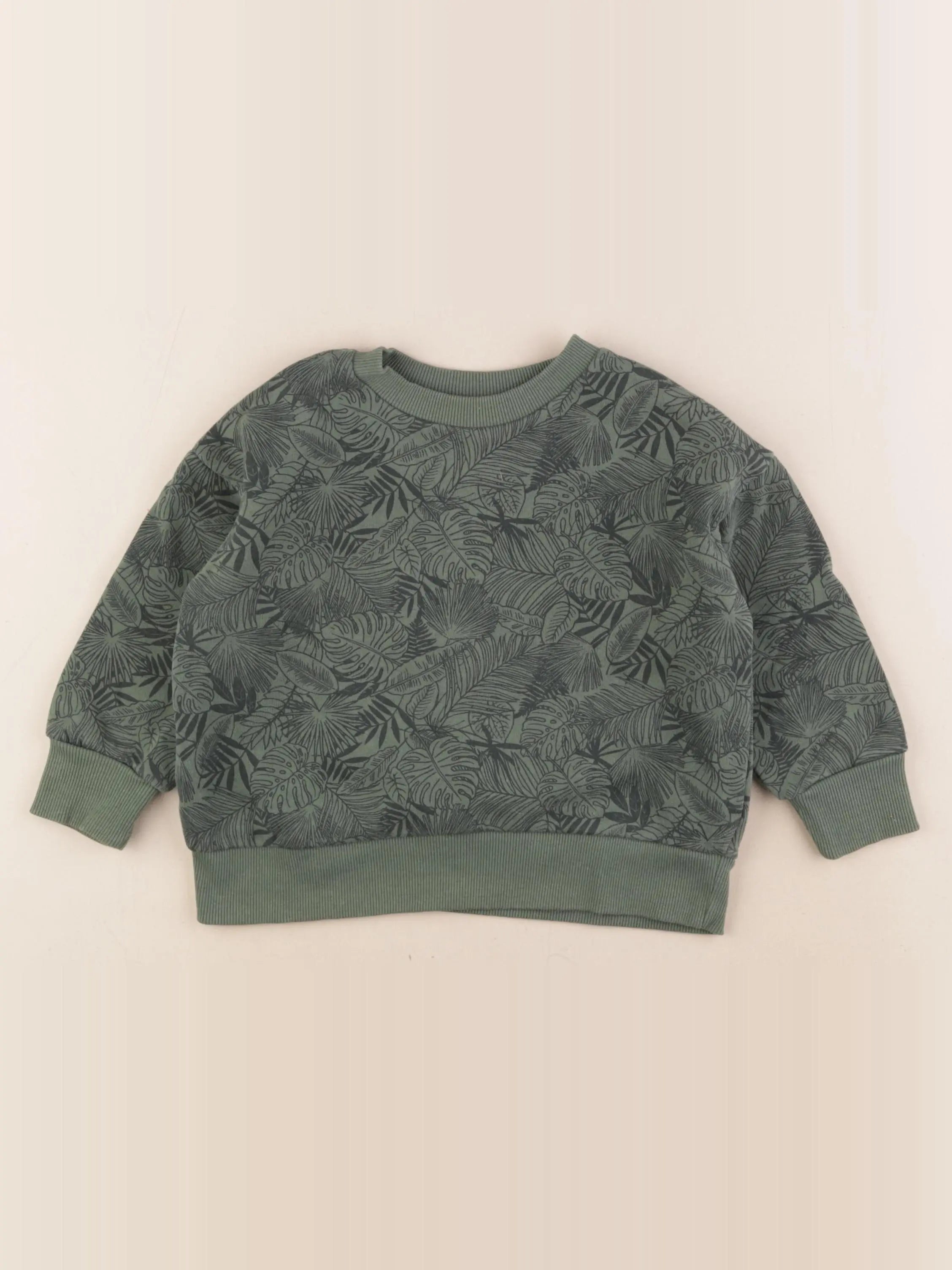 Vertbaudet - sweat vert - 3 ans