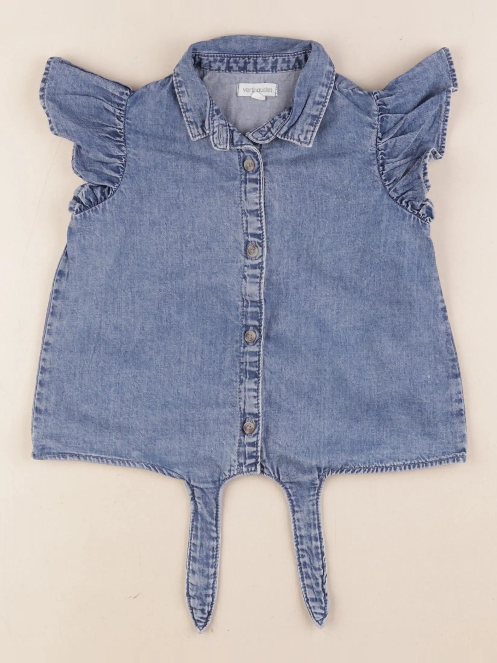 Vertbaudet - blouse bleu - 4 ans