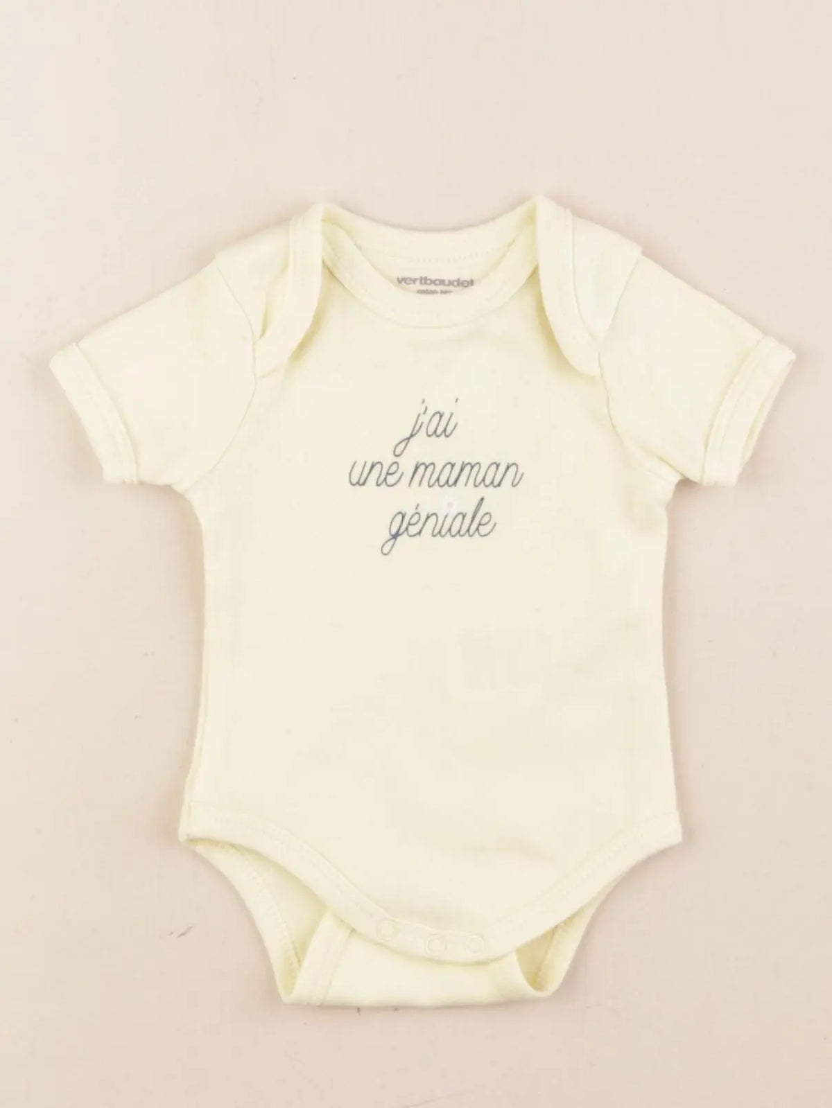 Vertbaudet - body jaune - 3 mois