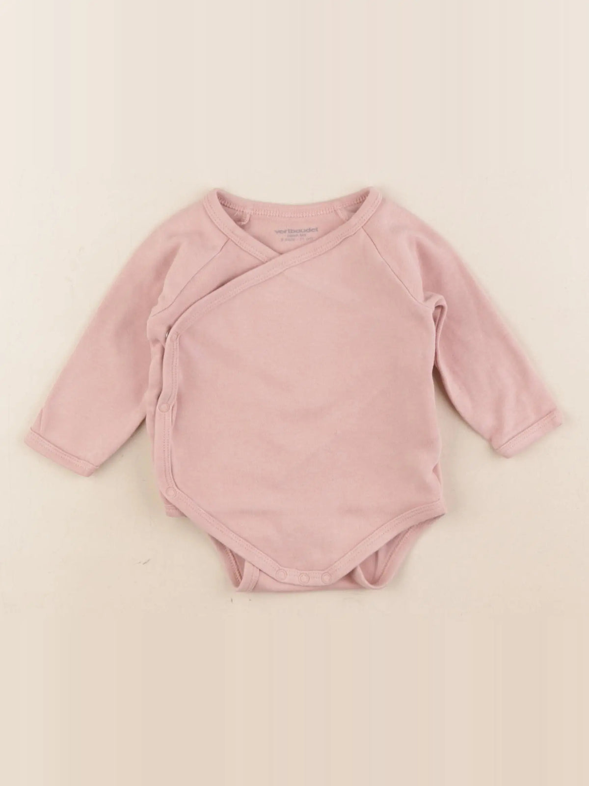 Vertbaudet - body rose - 9 mois