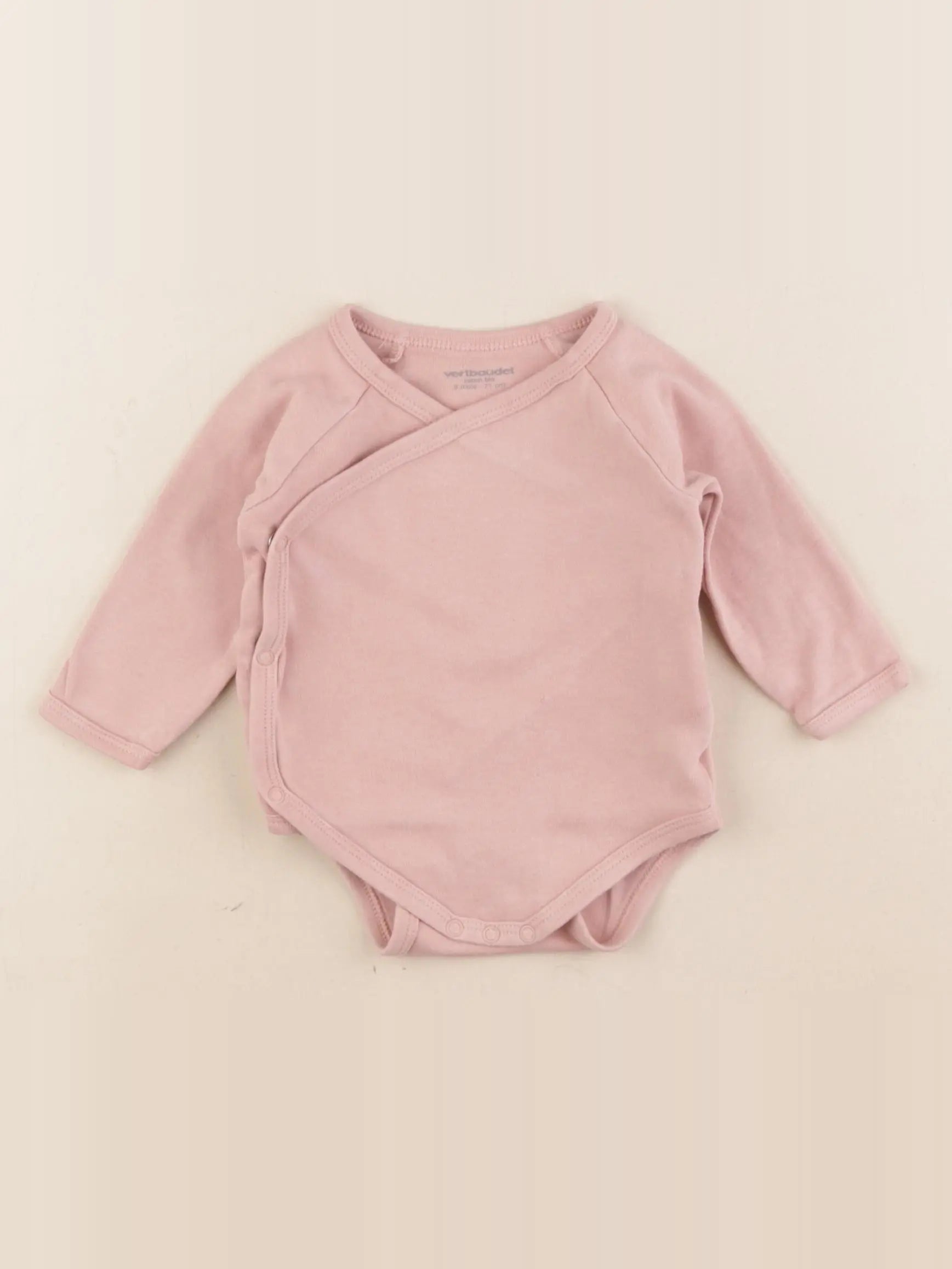 Vertbaudet - body rose - 9 mois